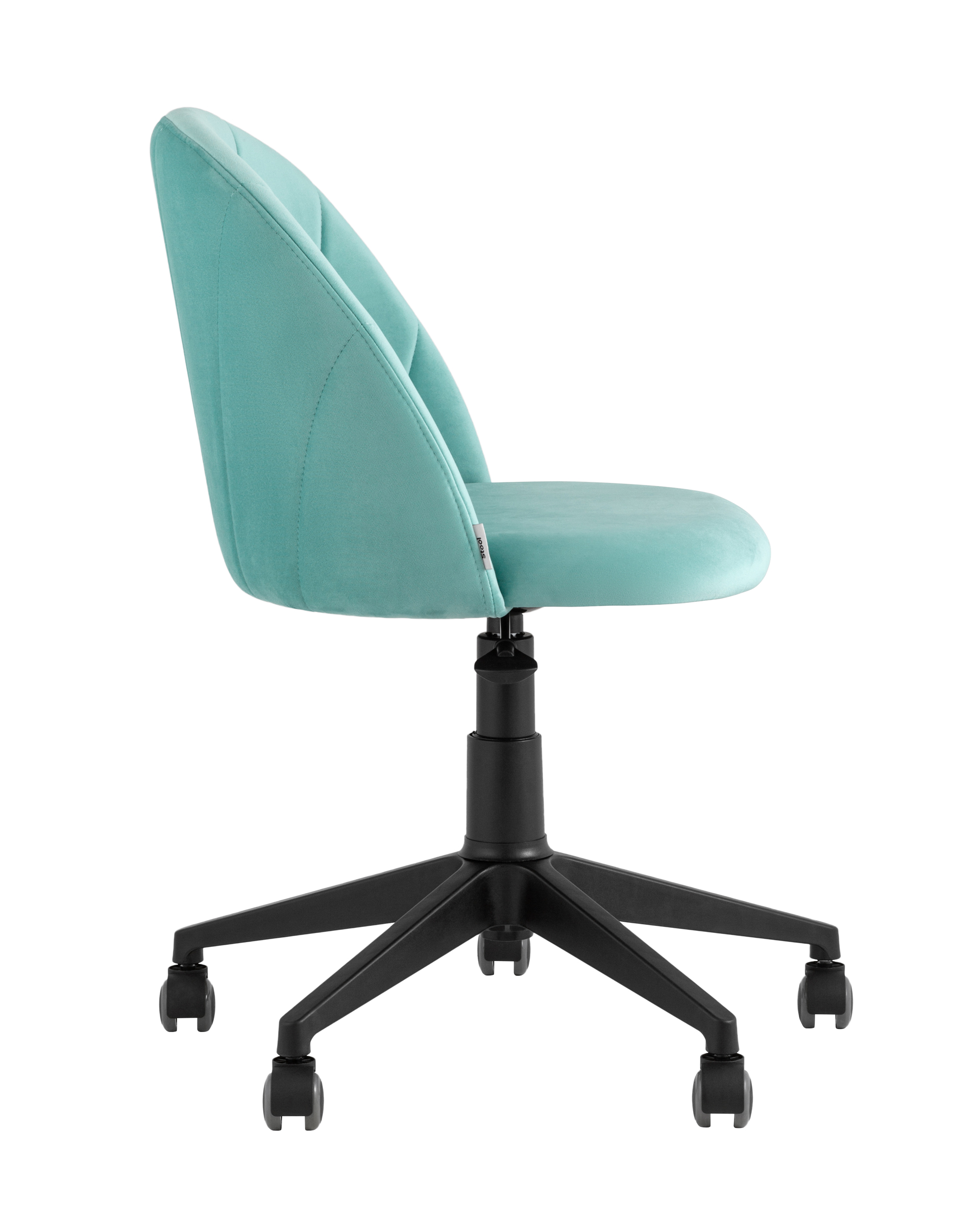 Кресло компьютерное Логан велюр пыльно-голубой из Италии