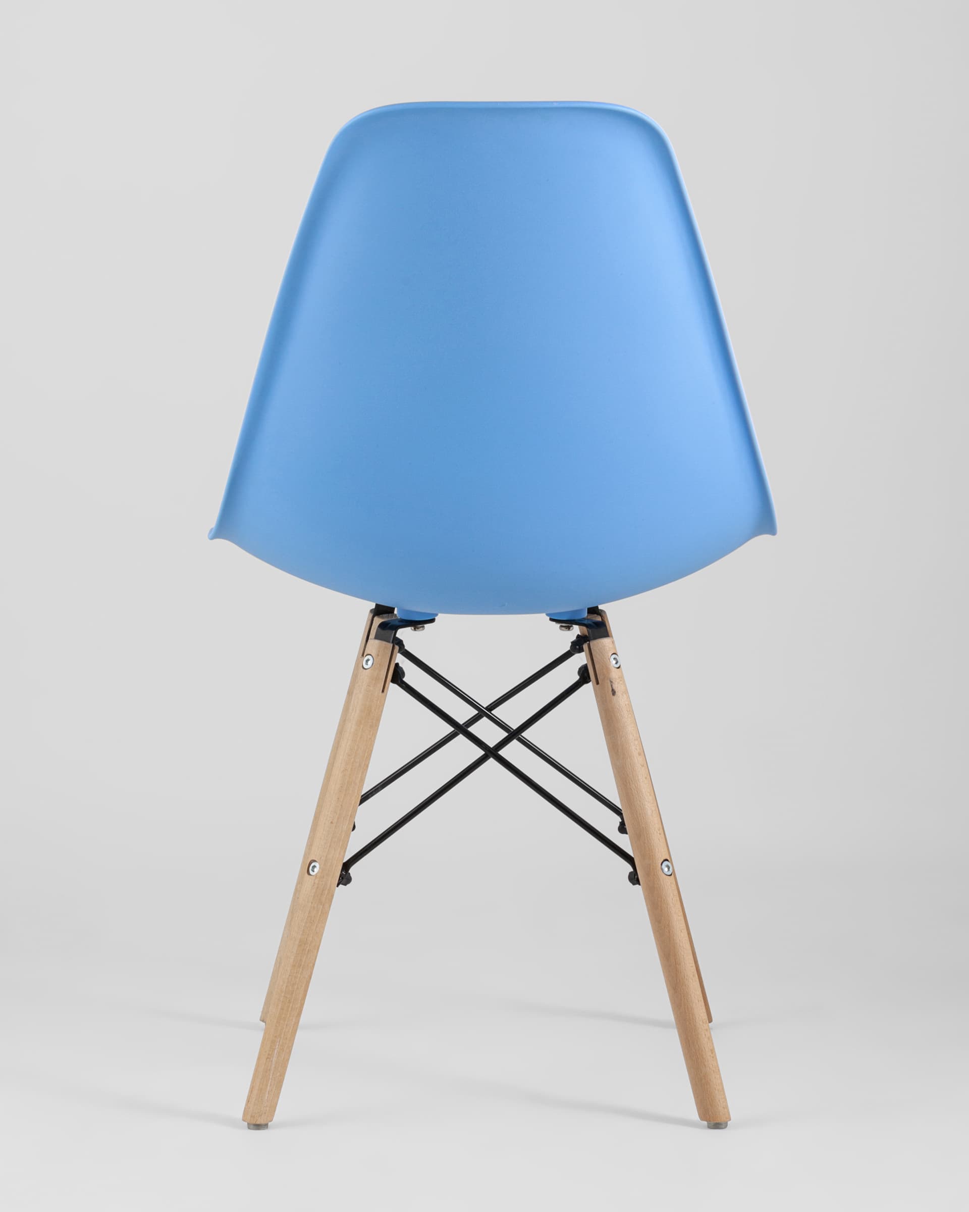 Стул Eames Style DSW голубой (разборный каркас) из Италии