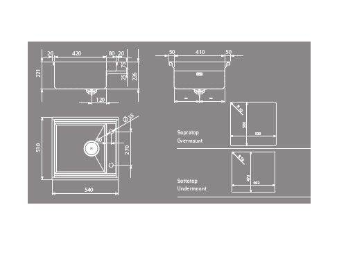 Мойка Artinox Layer BRL 50 из Италии