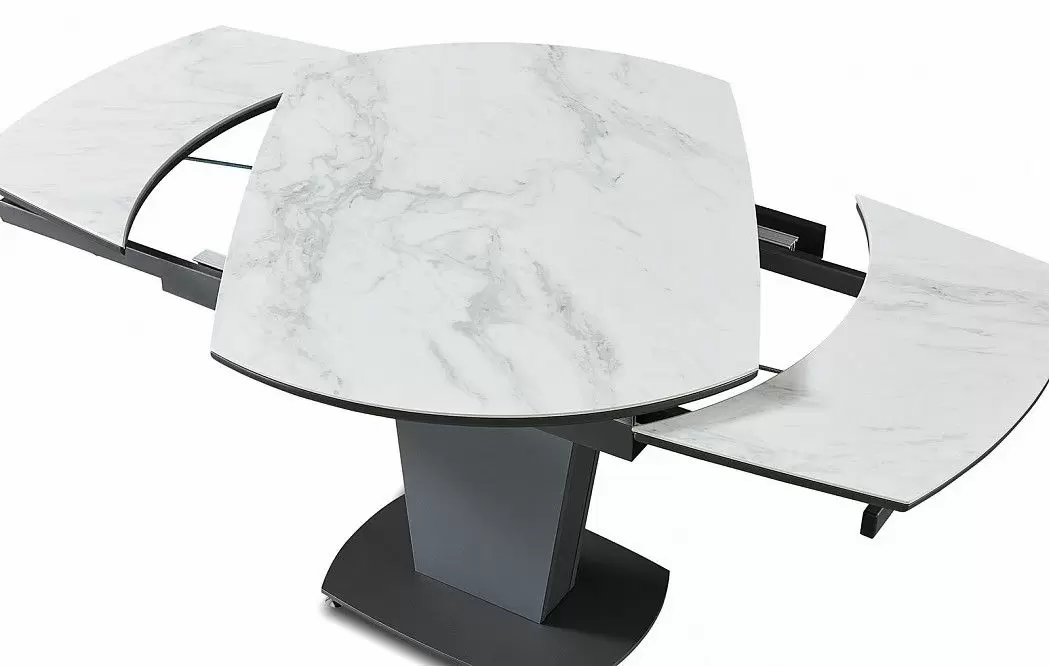 Стол раскладной Neapolis 115-175, светлая керамика из Италии