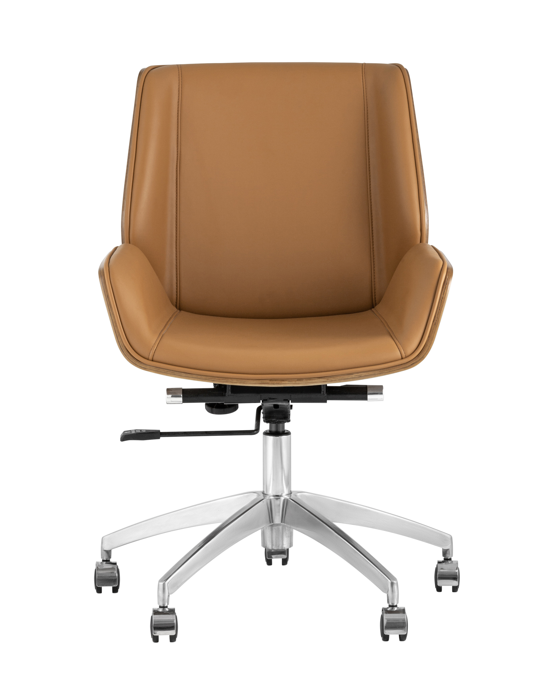 Кресло офисное TopChairs Crown коричневое из Италии