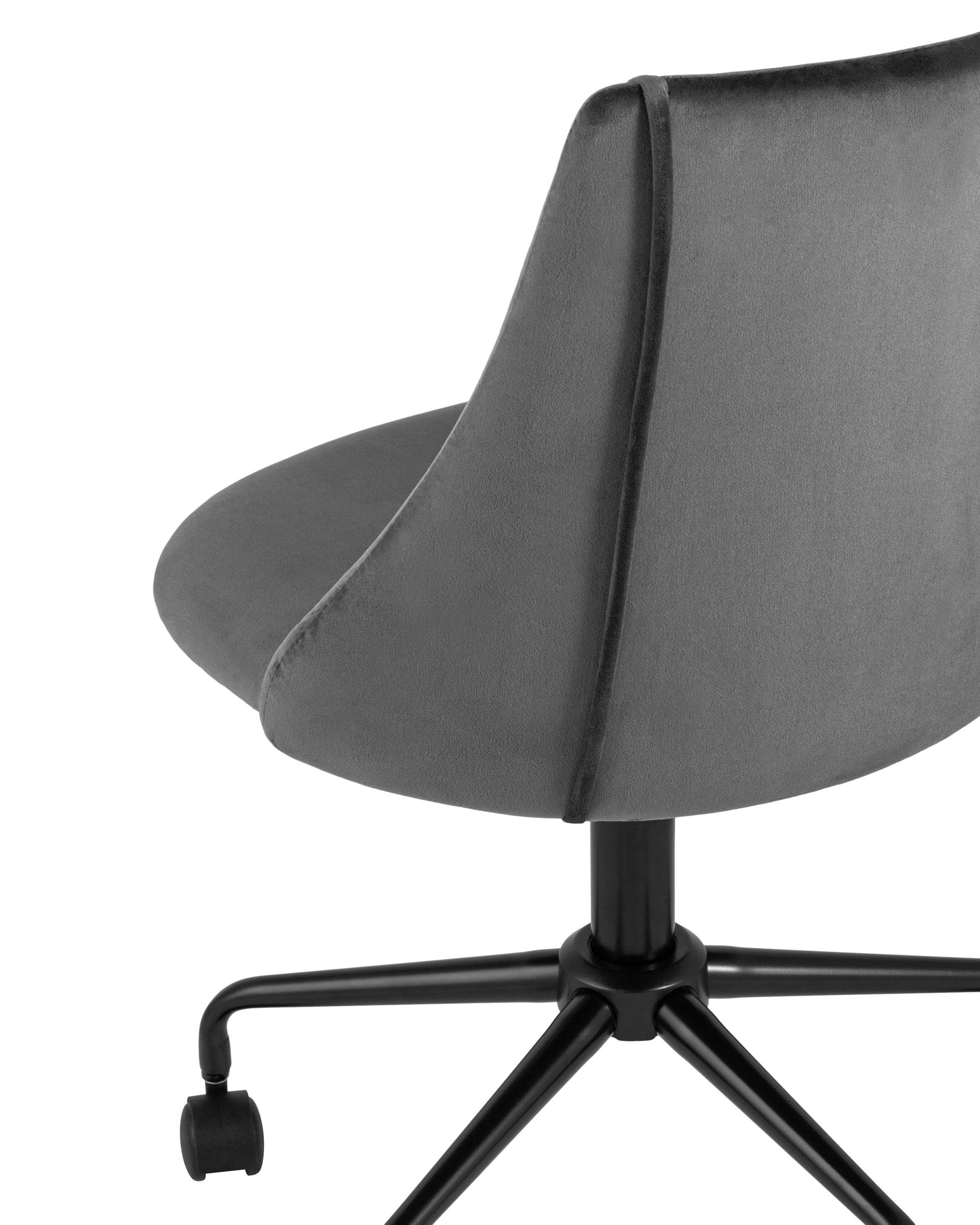 Кресло компьютерное Сиана велюр серый из Италии