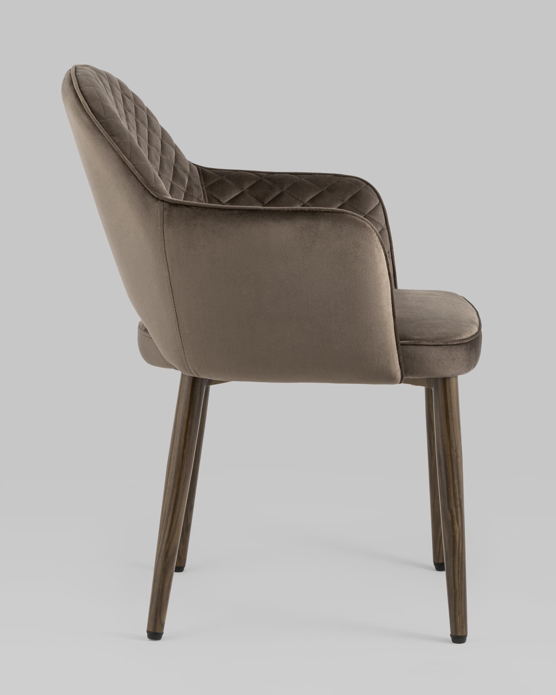 Стул Венера диамант велюр коричневый из Италии