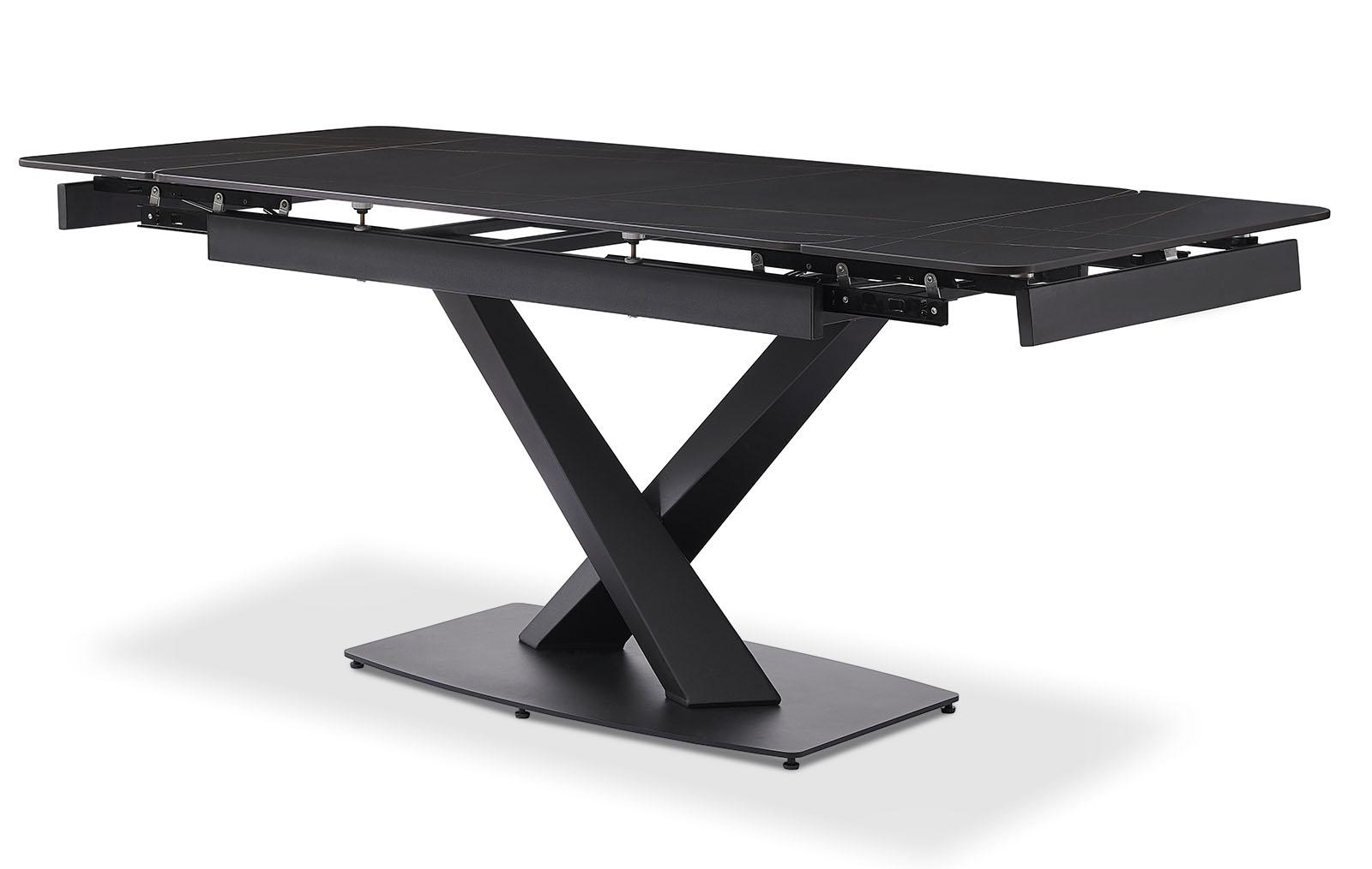 Стол раскладной Cesar 120-180, черная керамика из Италии