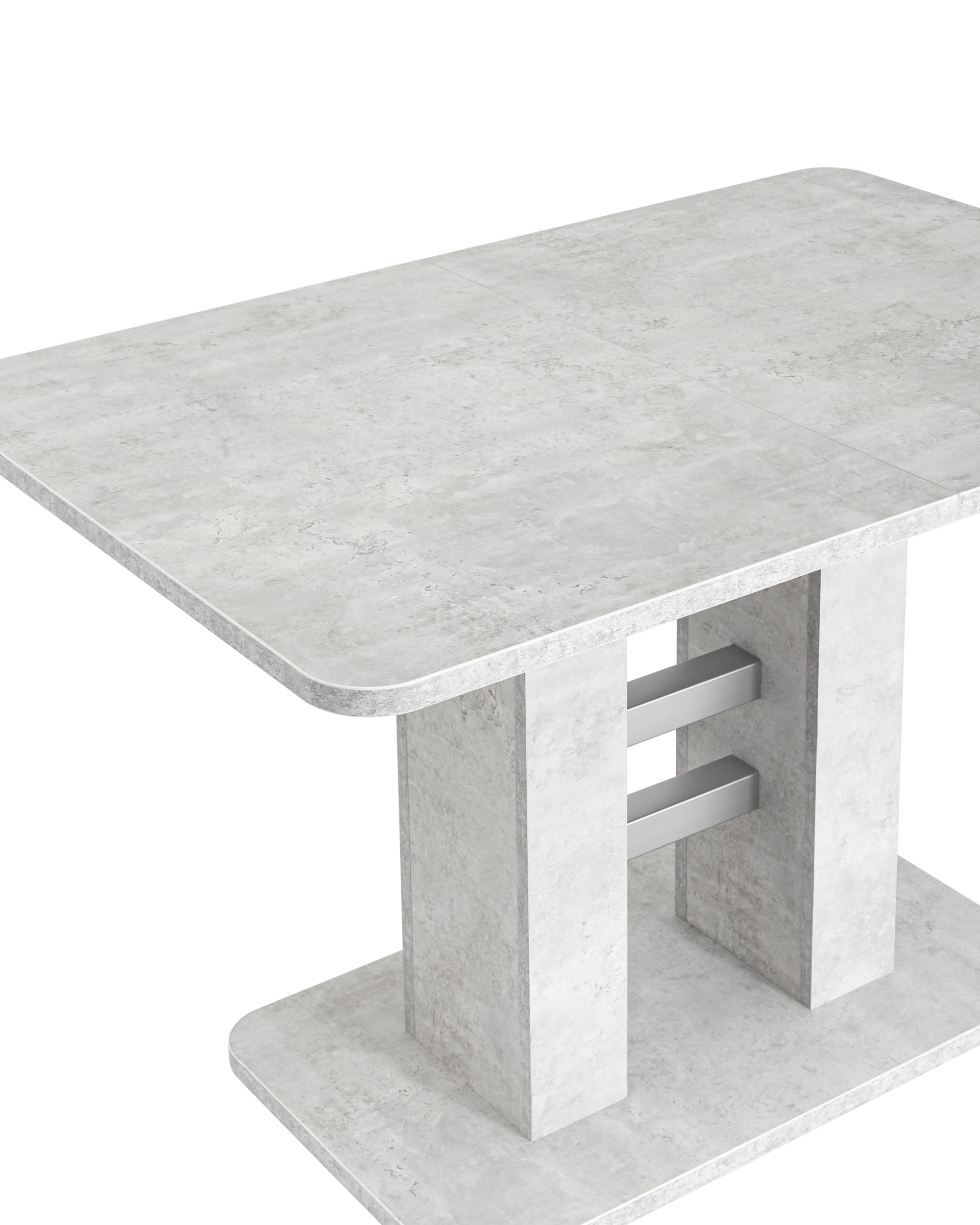 Стол Elephant раскладной 120-160*80 бетон/алюминий из Италии