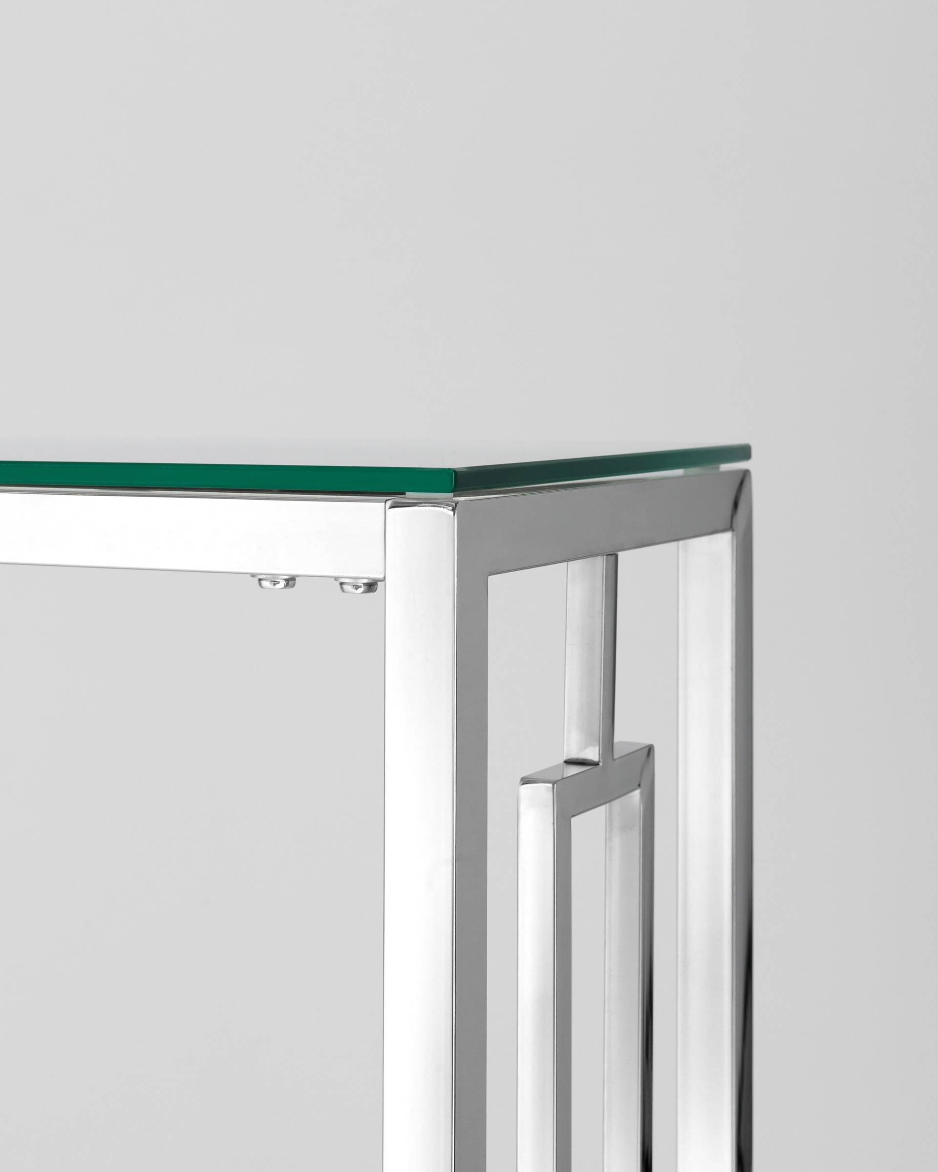 Консоль БРУКЛИН 115*30 серебро из Италии