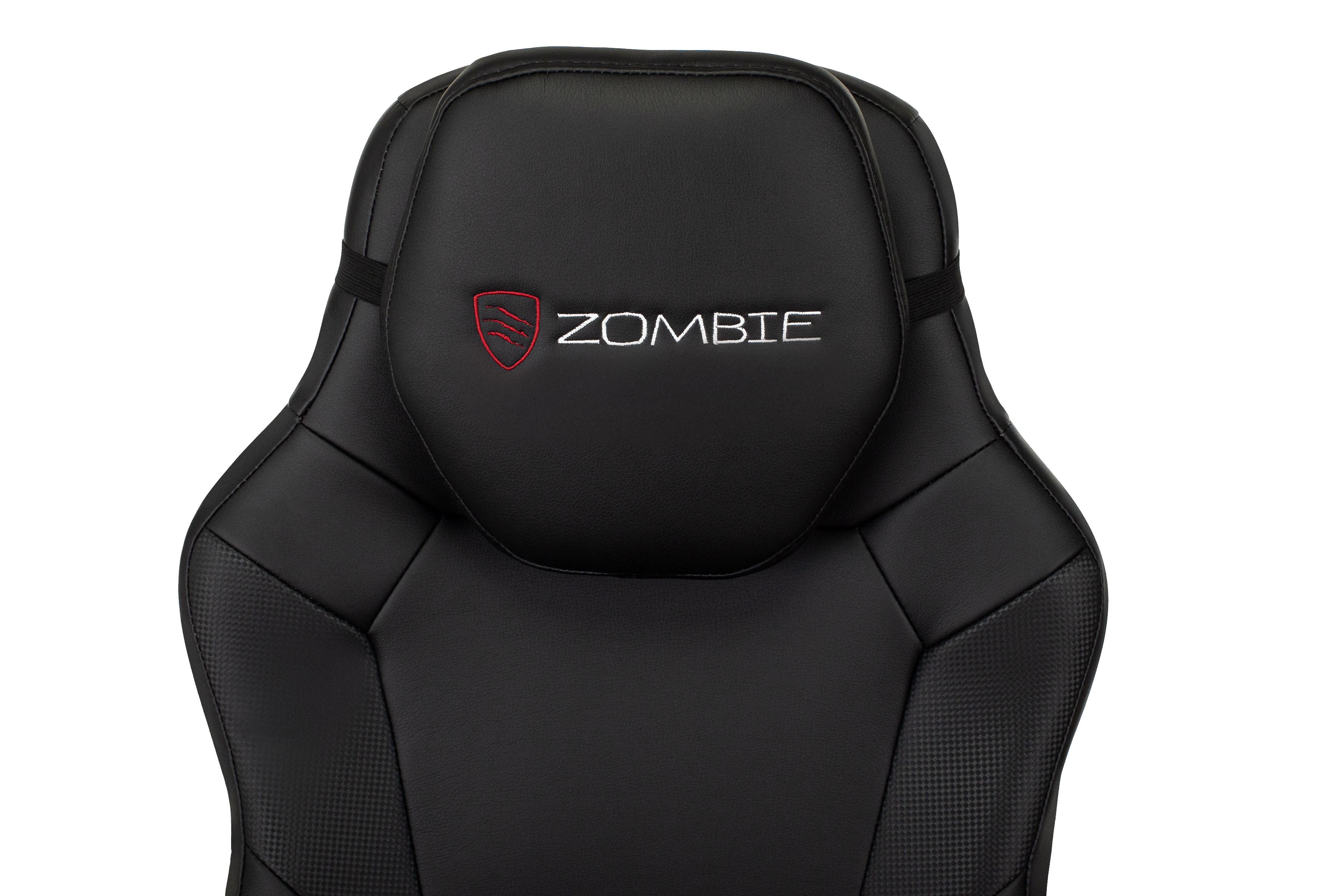 Кресло игровое Zombie Defender черный/карбон эко.кожа крестов. пластик из Италии