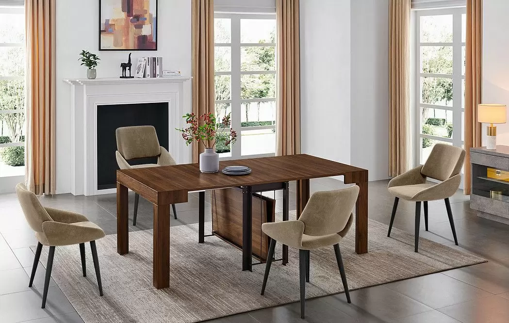 Стол раскладной Lincoln, орех из Италии