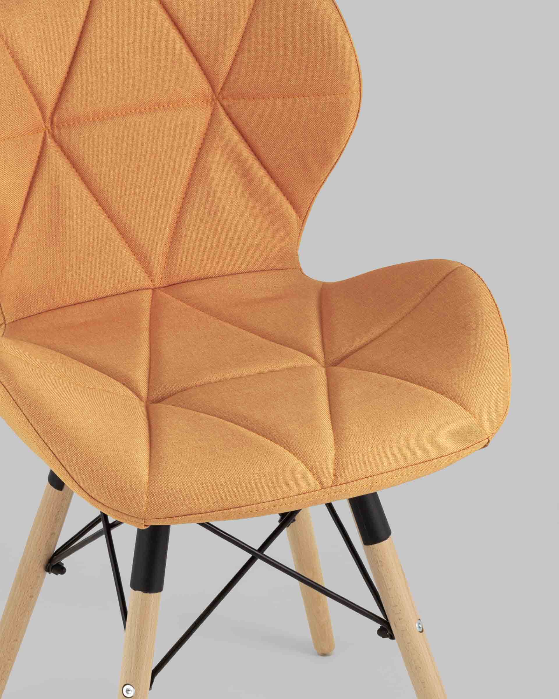 Стул Бон рогожка оранжевый из Италии