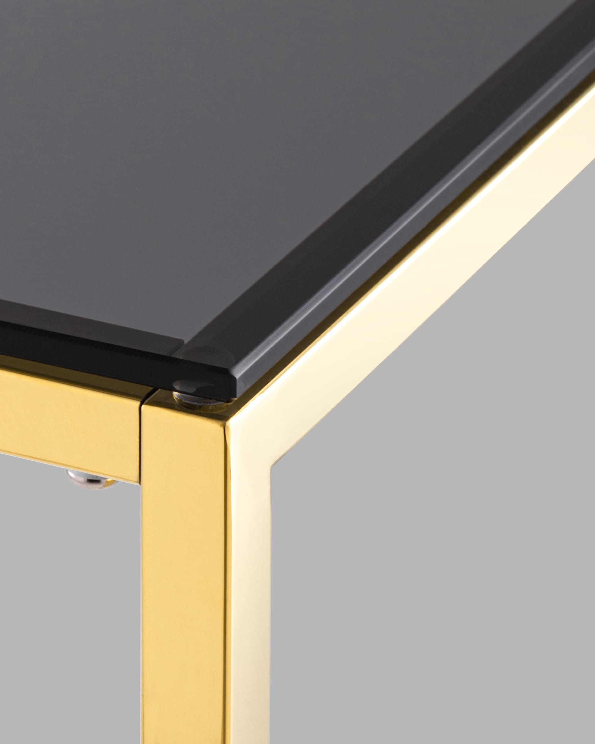 Консоль ТАУН 115*30 золото стекло smoke из Италии