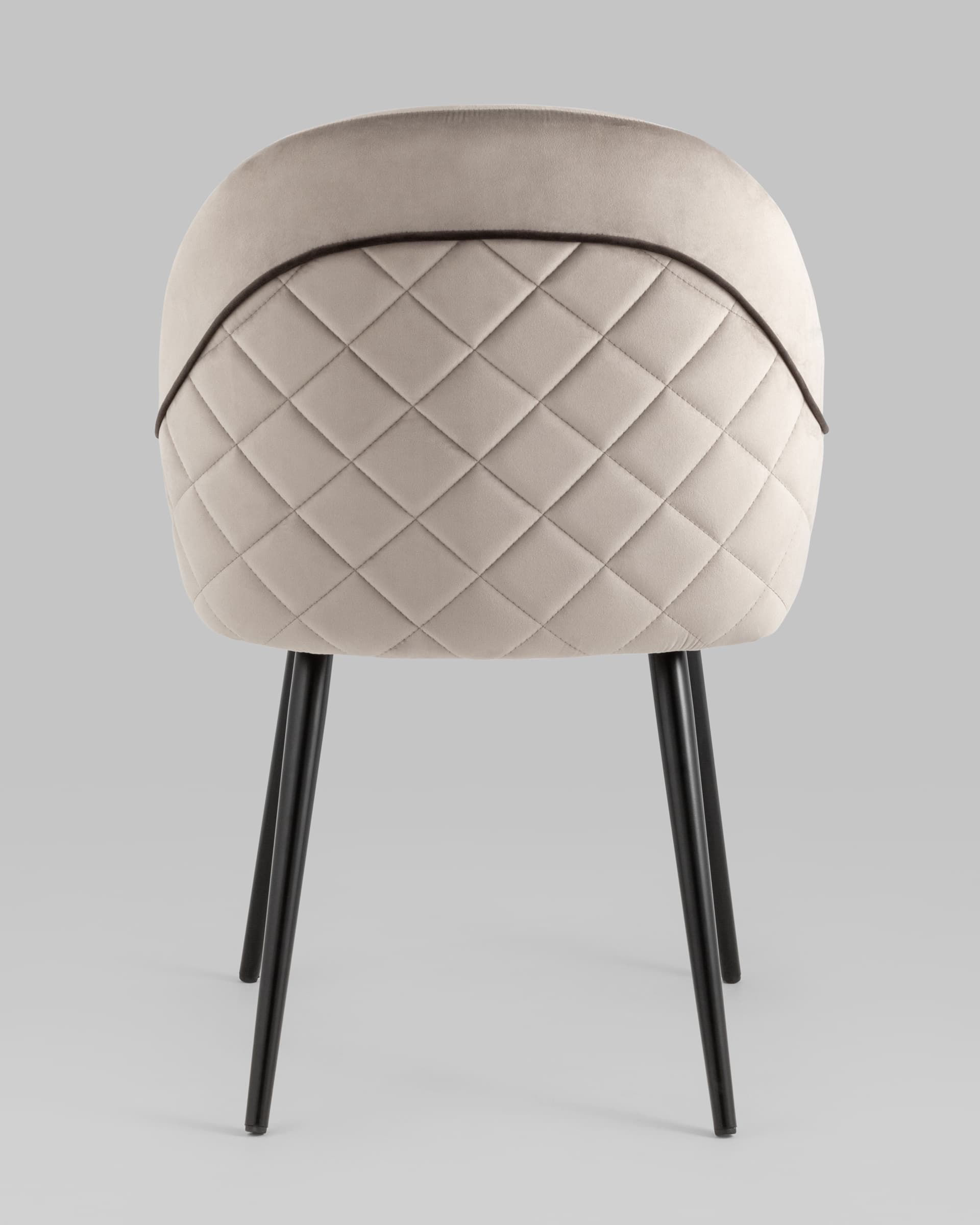 Стул Новел велюр серо-коричневый из Италии