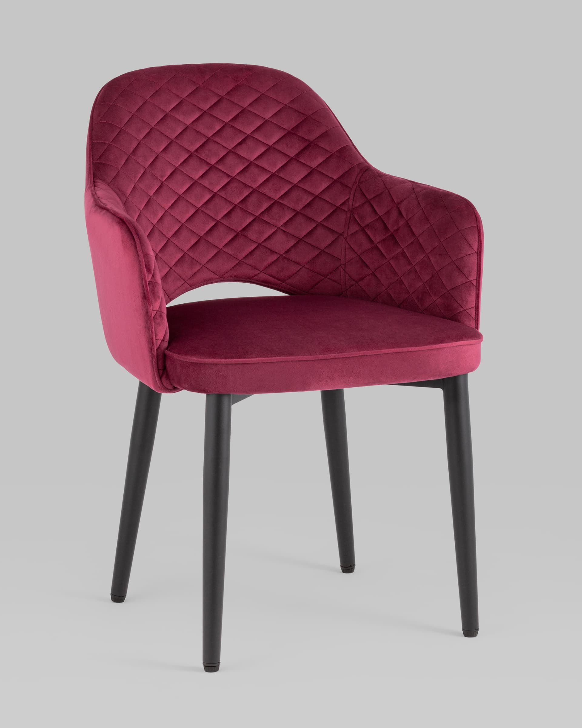 Стул Венера диамант велюр бордовый из Италии