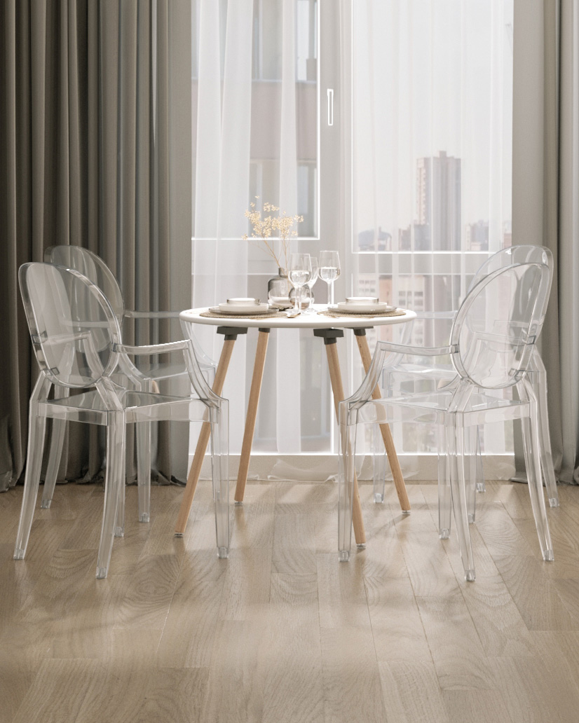 Стол Oslo Round WT белый из Италии