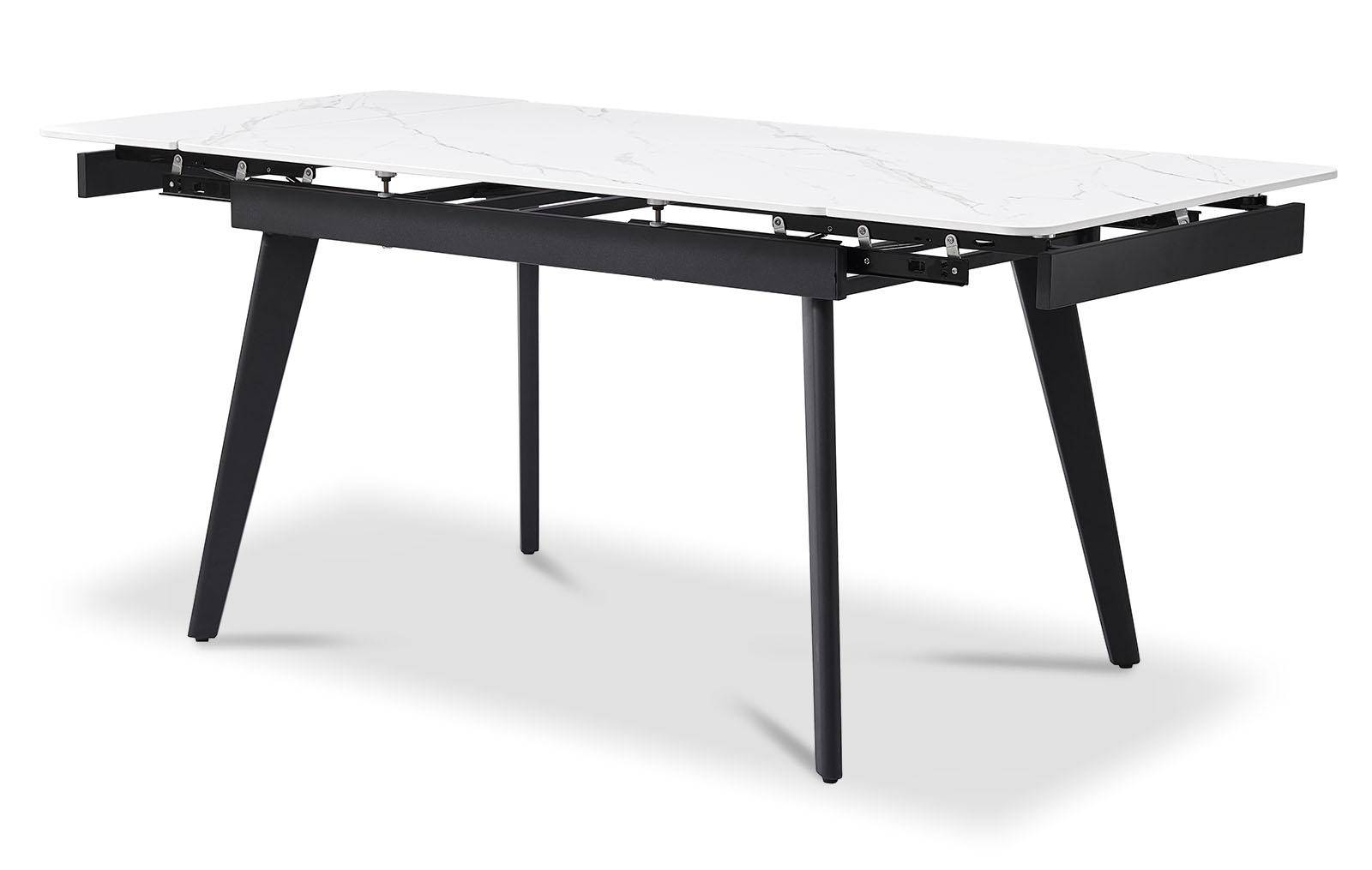 Стол раскладной Laura 120-180, белая керамика из Италии
