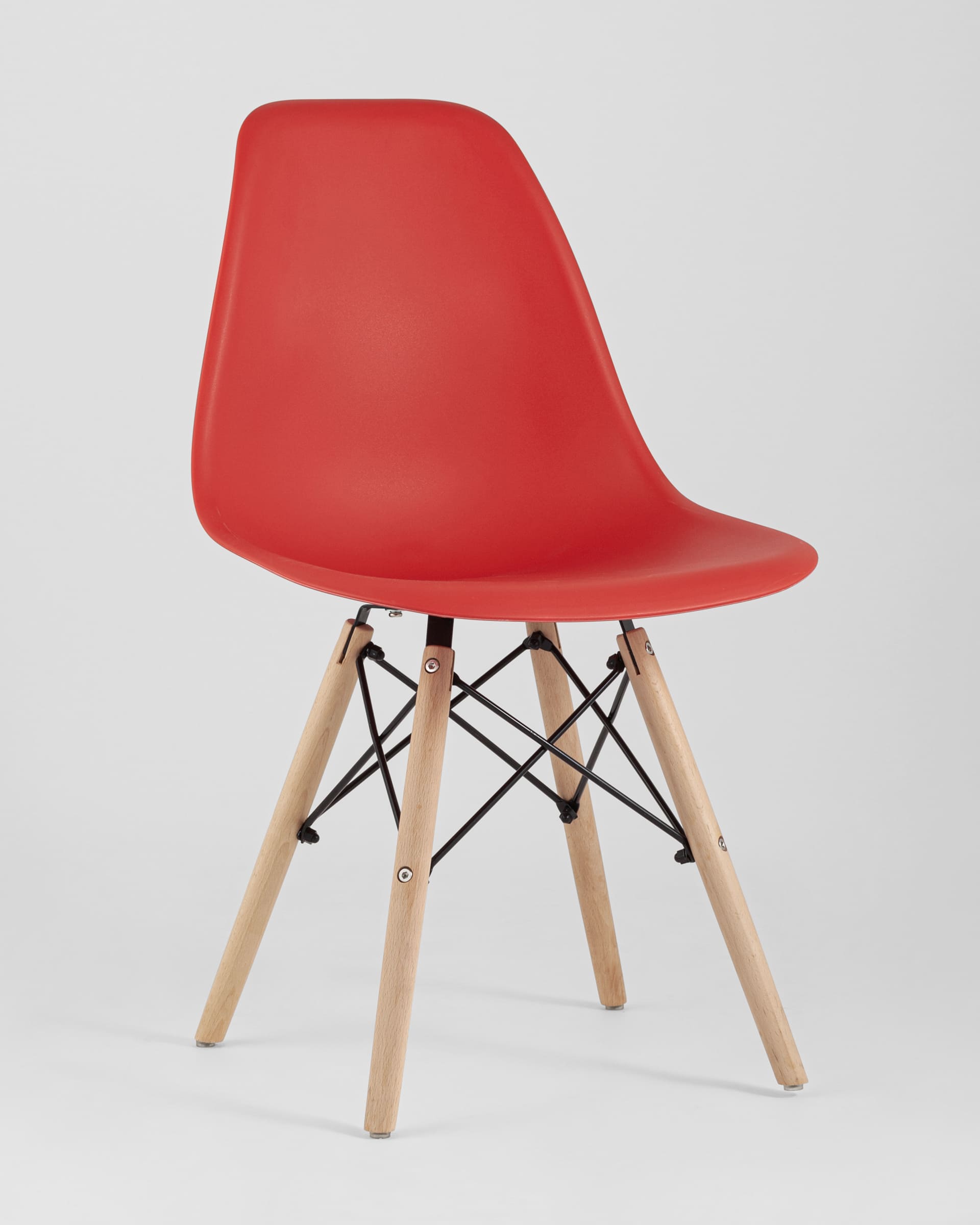 Стул Eames Style DSW красный x4 из Италии