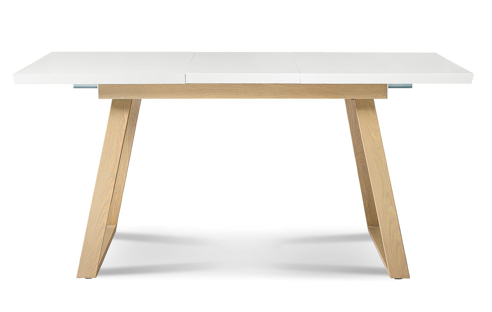 Стол раскладной Manchester 120-160, белый/вяз из Италии