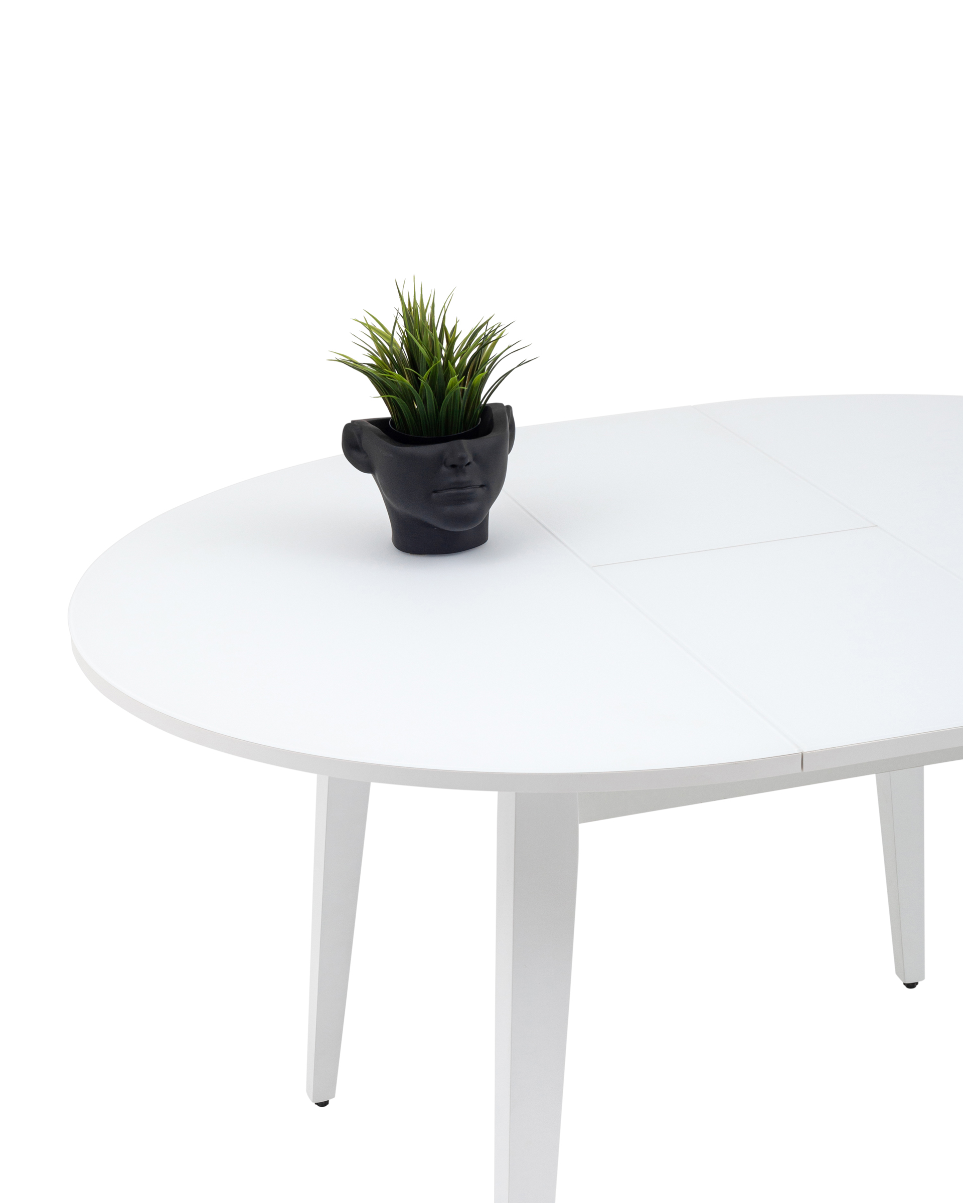 Стол обеденный Берлин раскладной 100-130 белый матовый из Италии