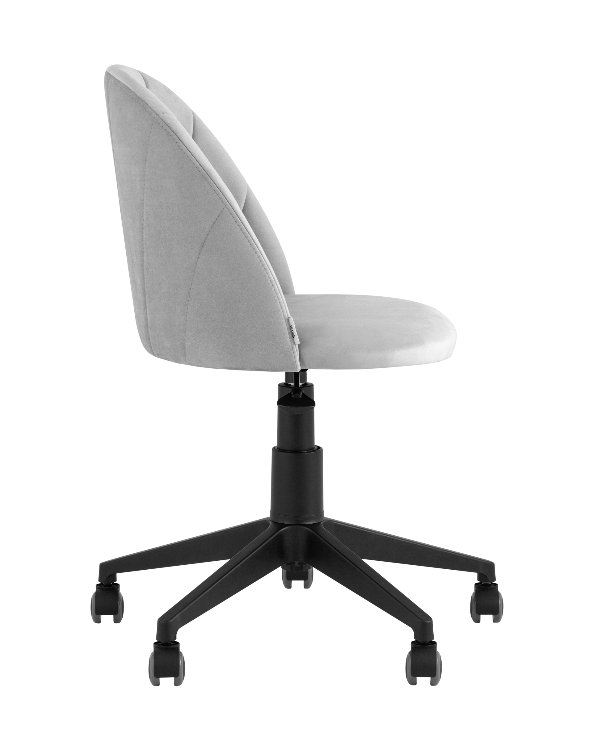 Кресло компьютерное Логан велюр светло-серый из Италии