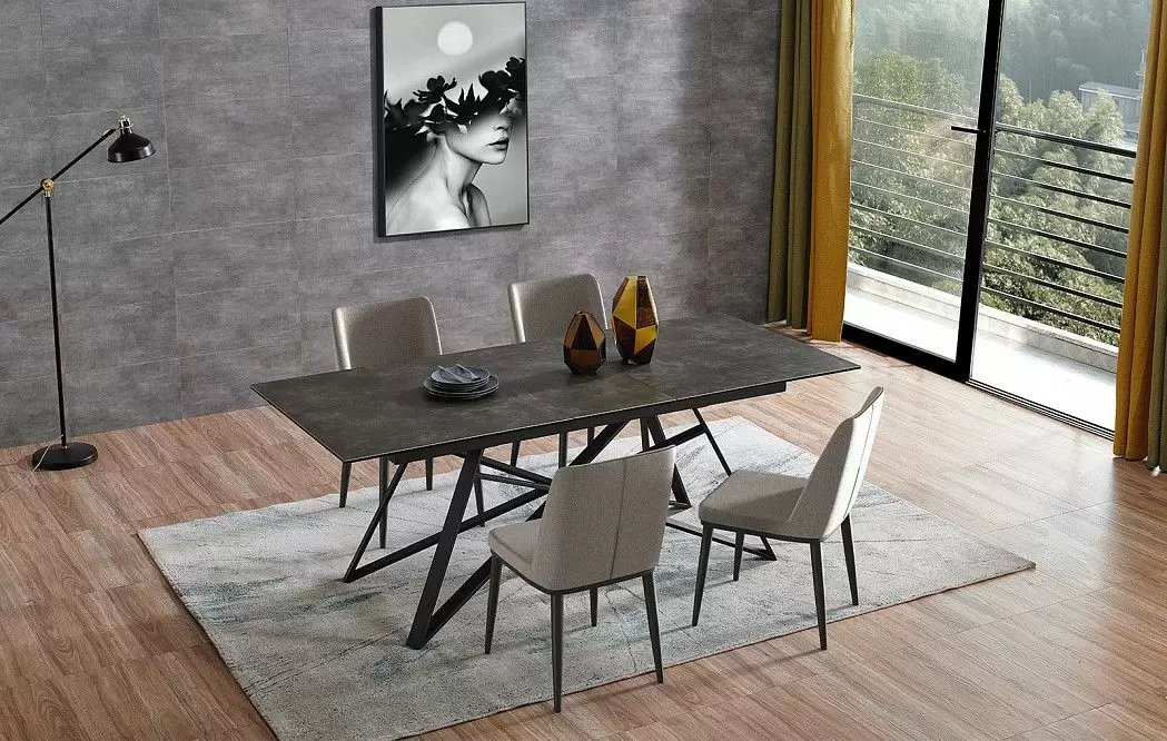 Стол раскладной Bristol (160), темная керамика из Италии