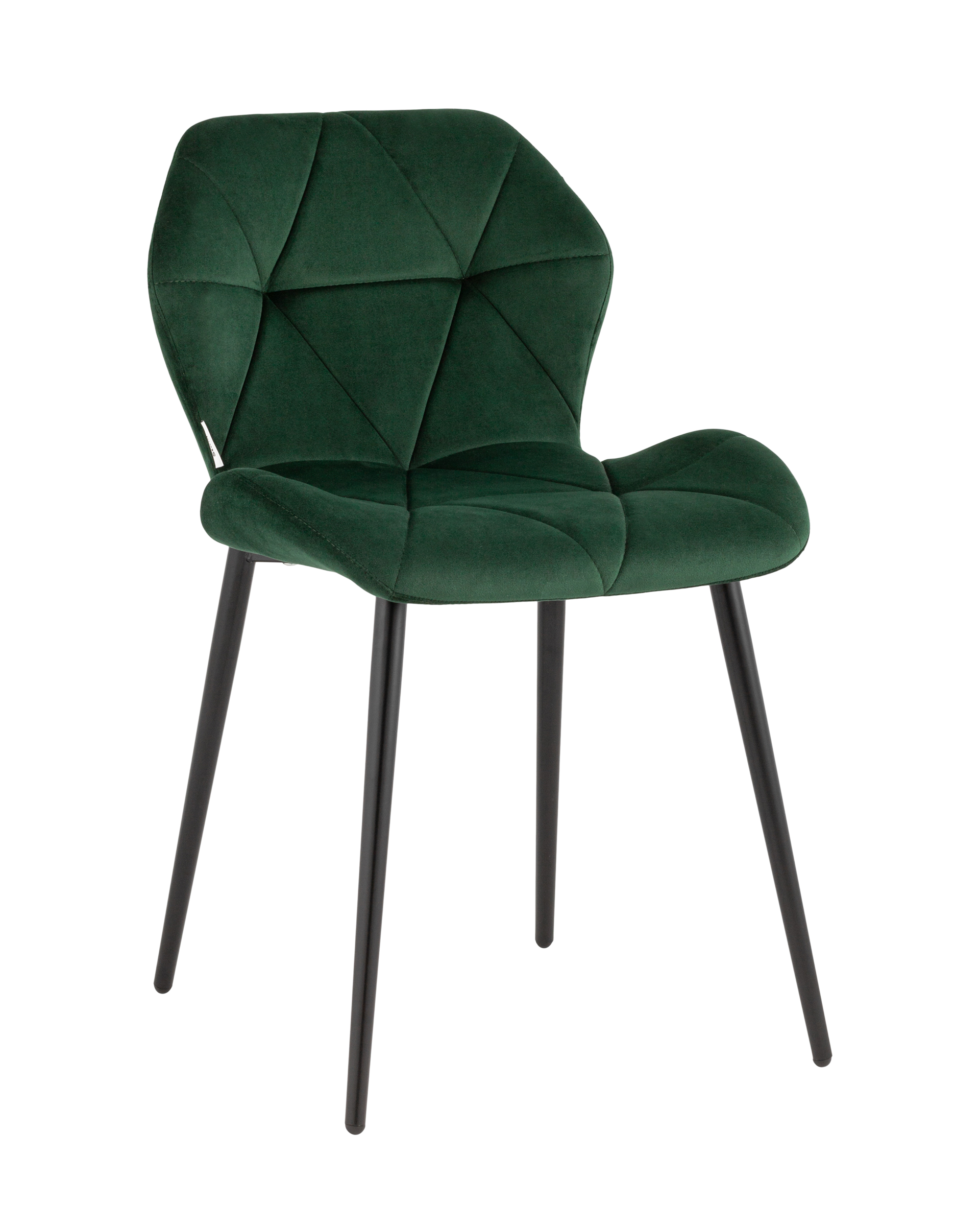 Стул Эдвин велюр зелёный из Италии