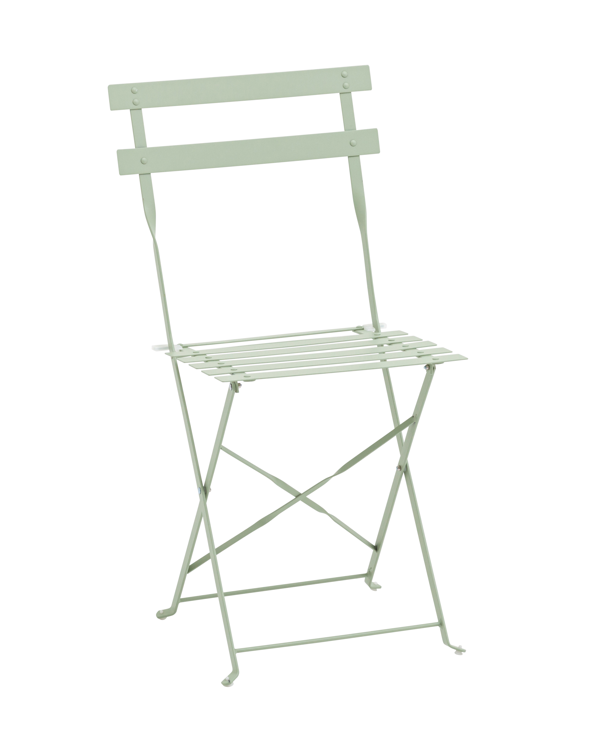 Комплект стола и двух стульев Бистро светло-зеленый из Италии