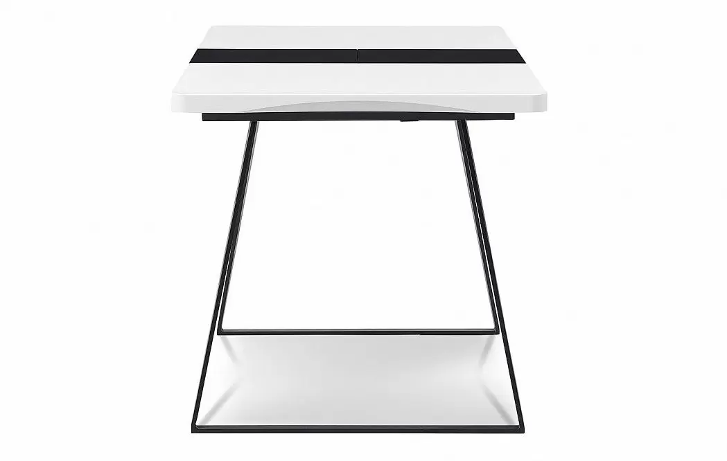 Стол раскладной Frankfurt 110-140, белый/черный из Италии