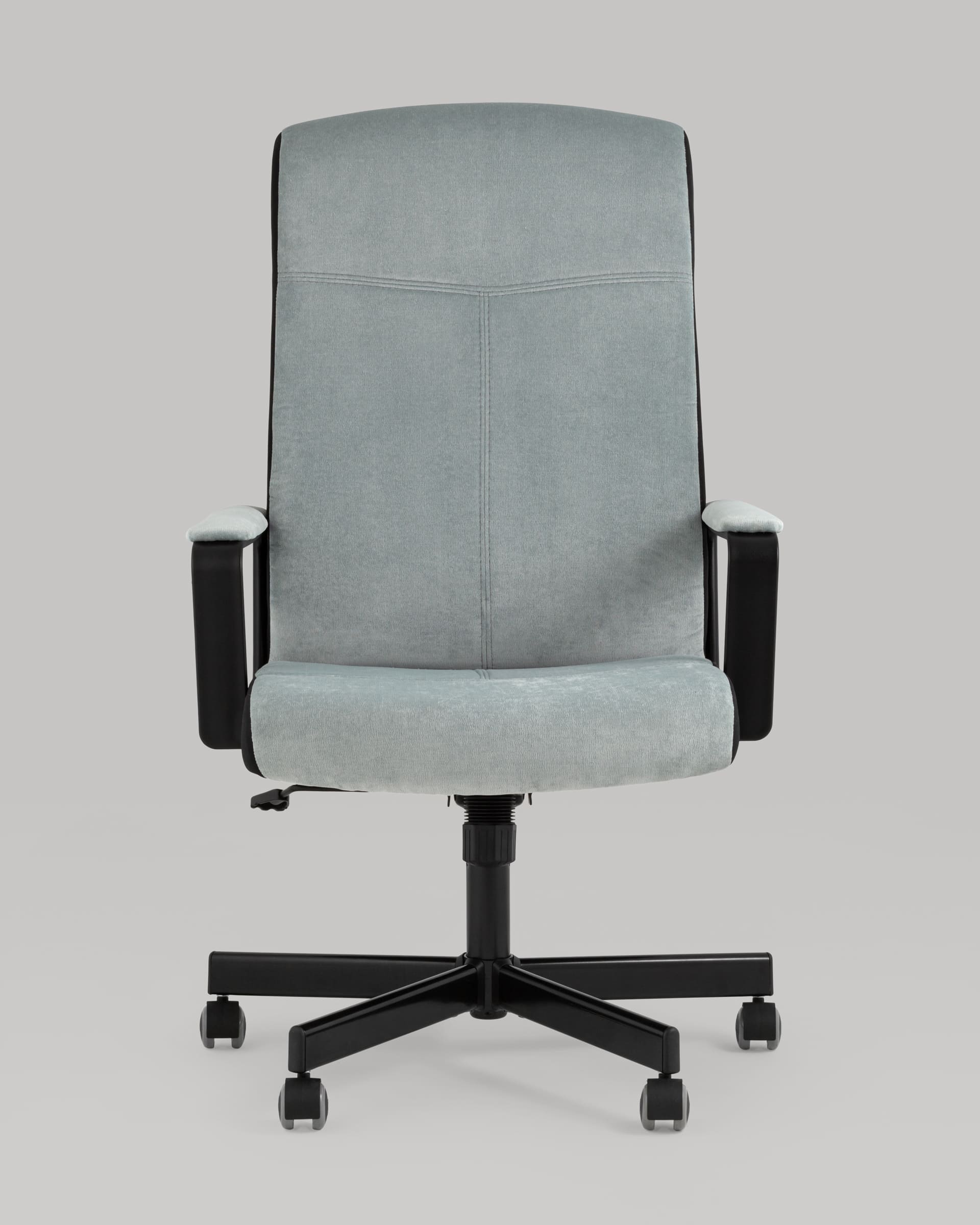 Кресло руководителя TopChairs ST-DOMINGO серо-голубой из Италии