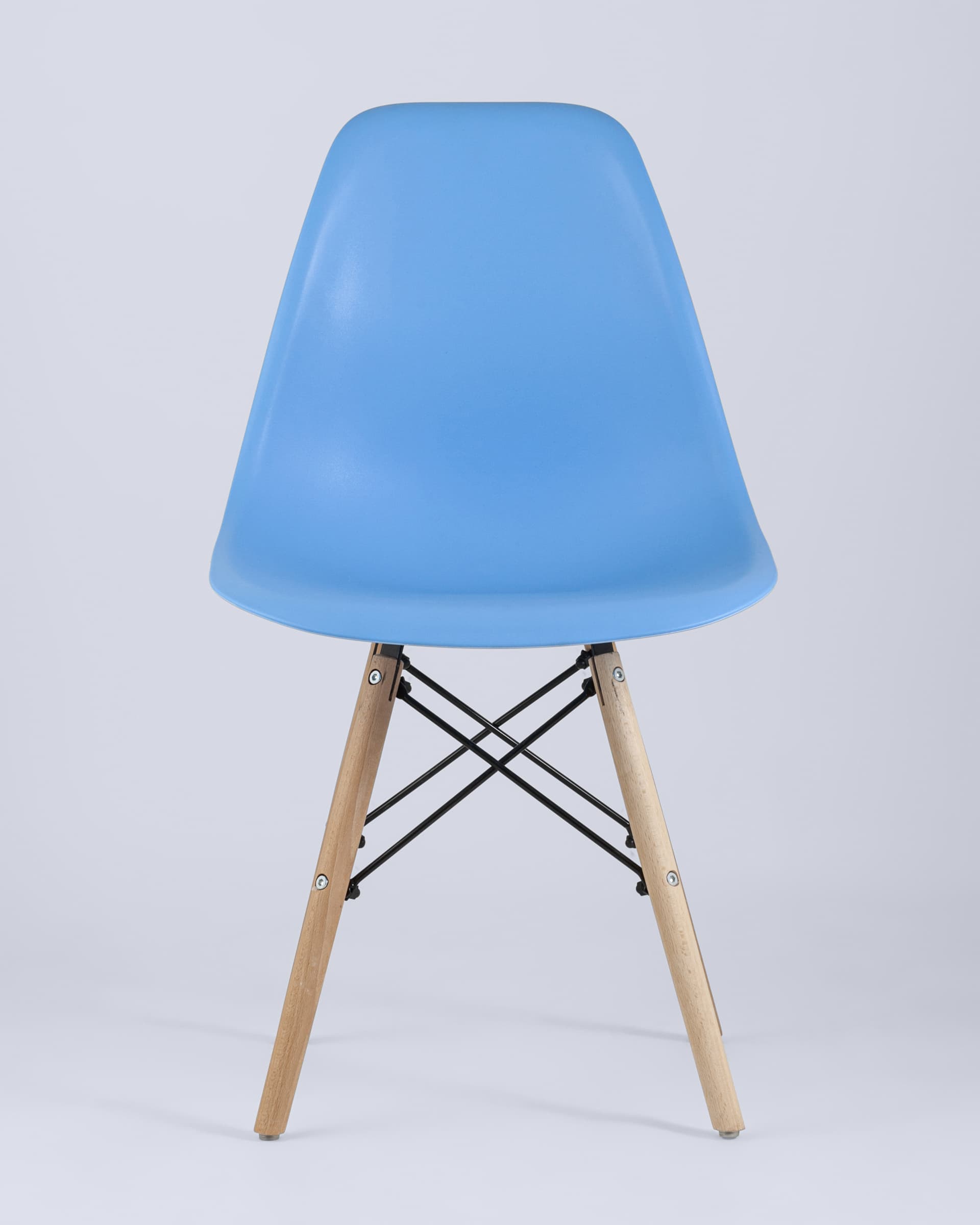 Стул Eames Style DSW голубой (разборный каркас) из Италии
