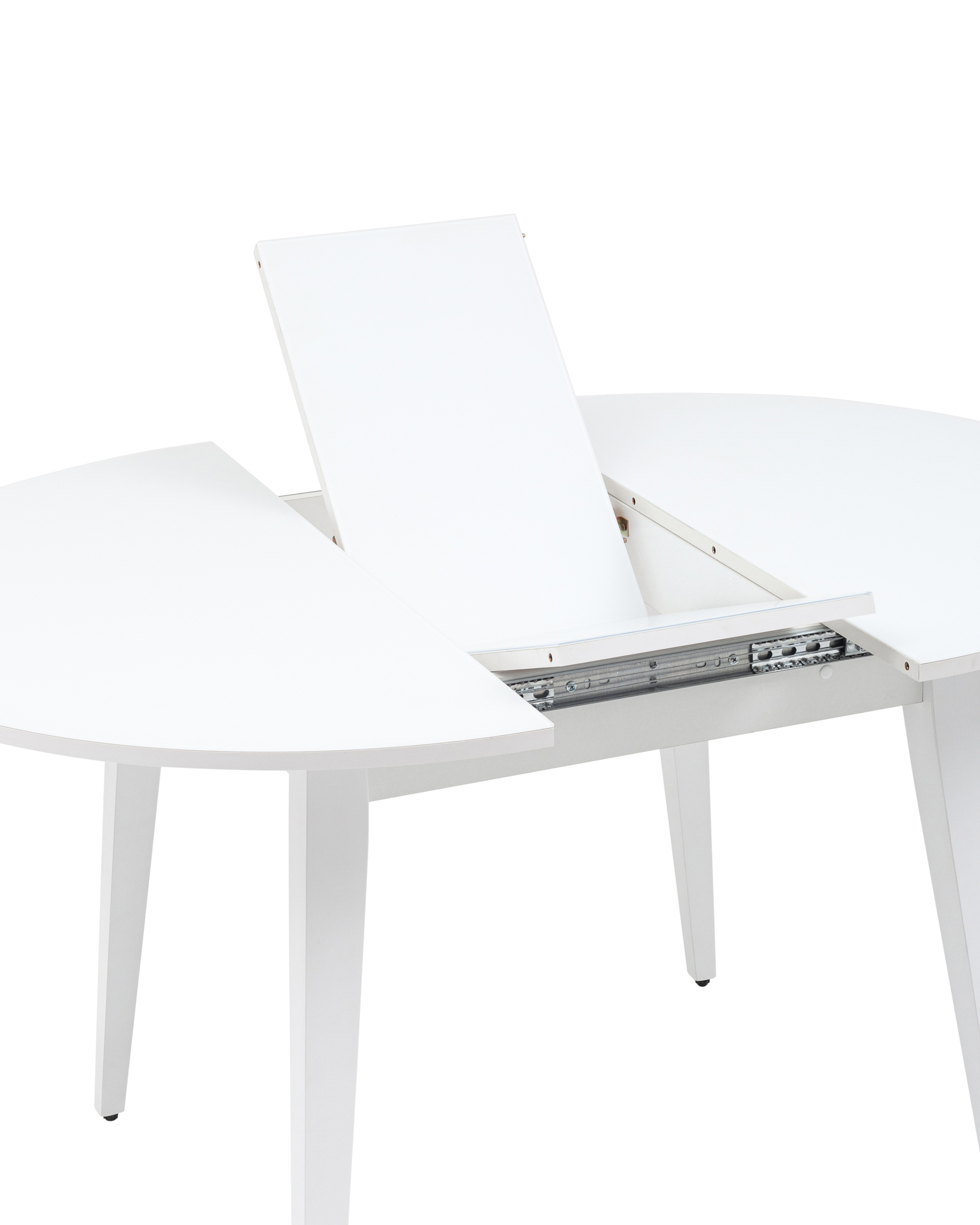 Стол обеденный Берлин раскладной 100-130 белый матовый из Италии