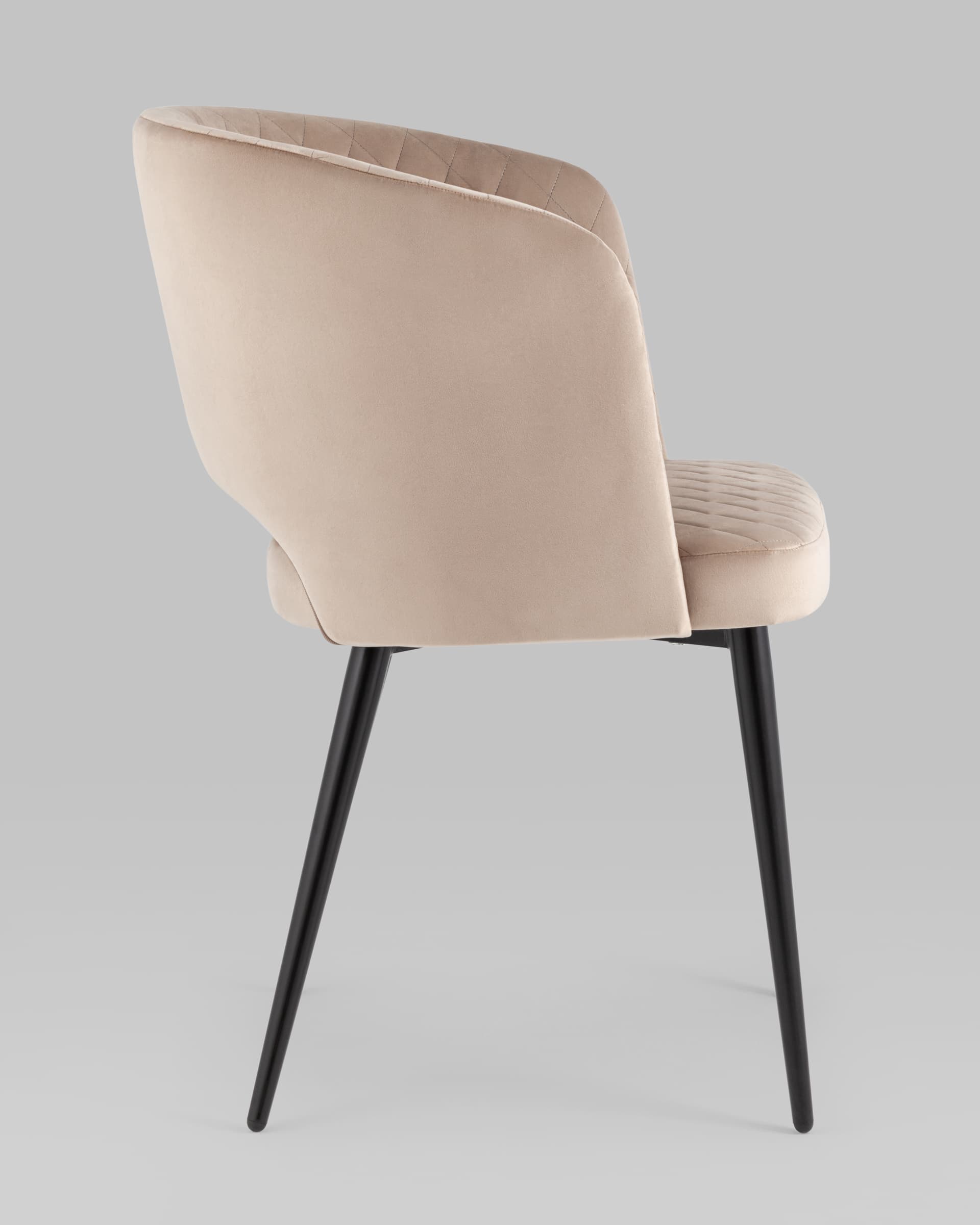 Стул-кресло Дарелл велюр бежевый из Италии