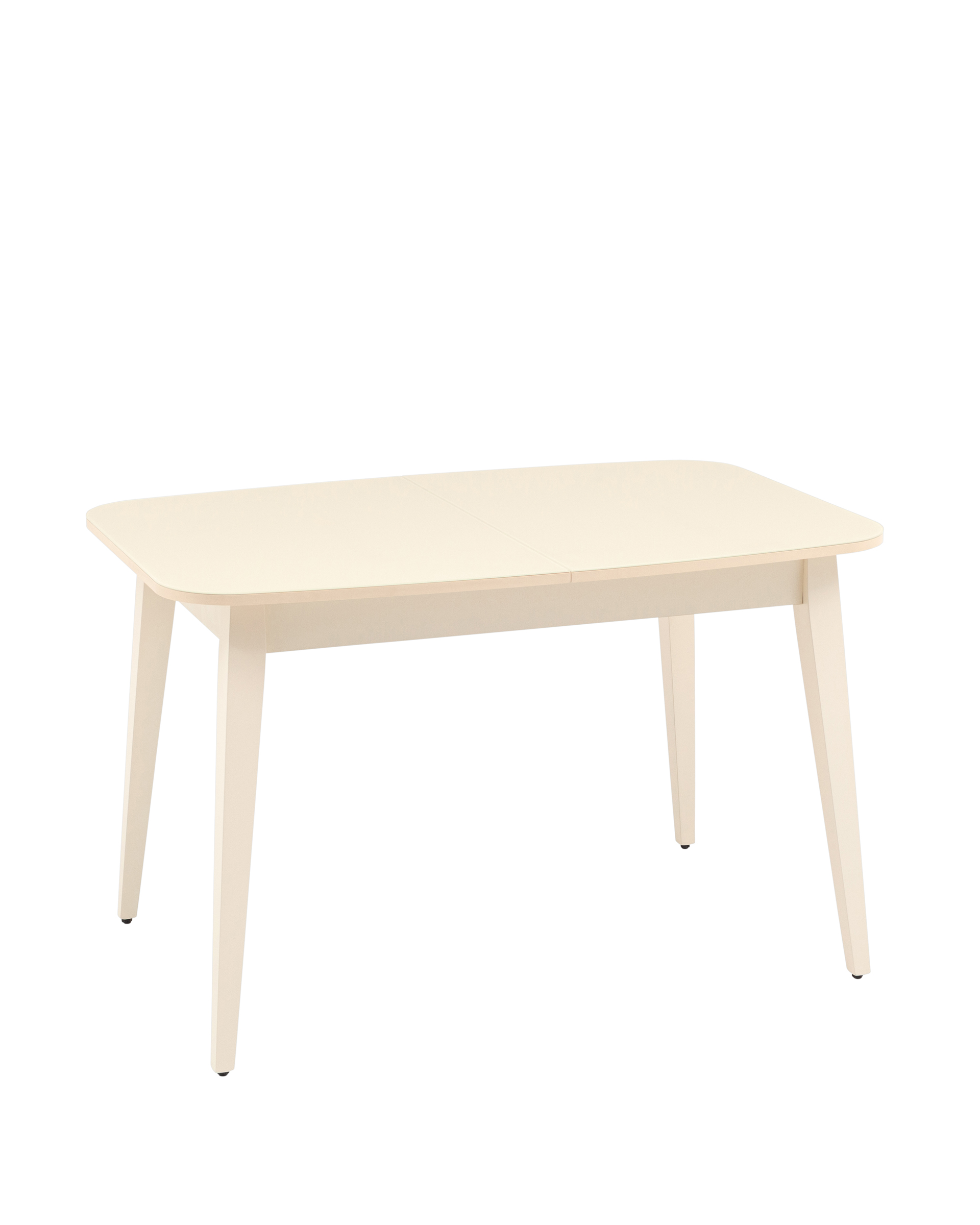 Стол обеденный Берлин раскладной 120-160*80 кремовый матовый из Италии