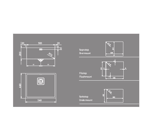 Мойка Artinox Titanium 50 rame из Италии