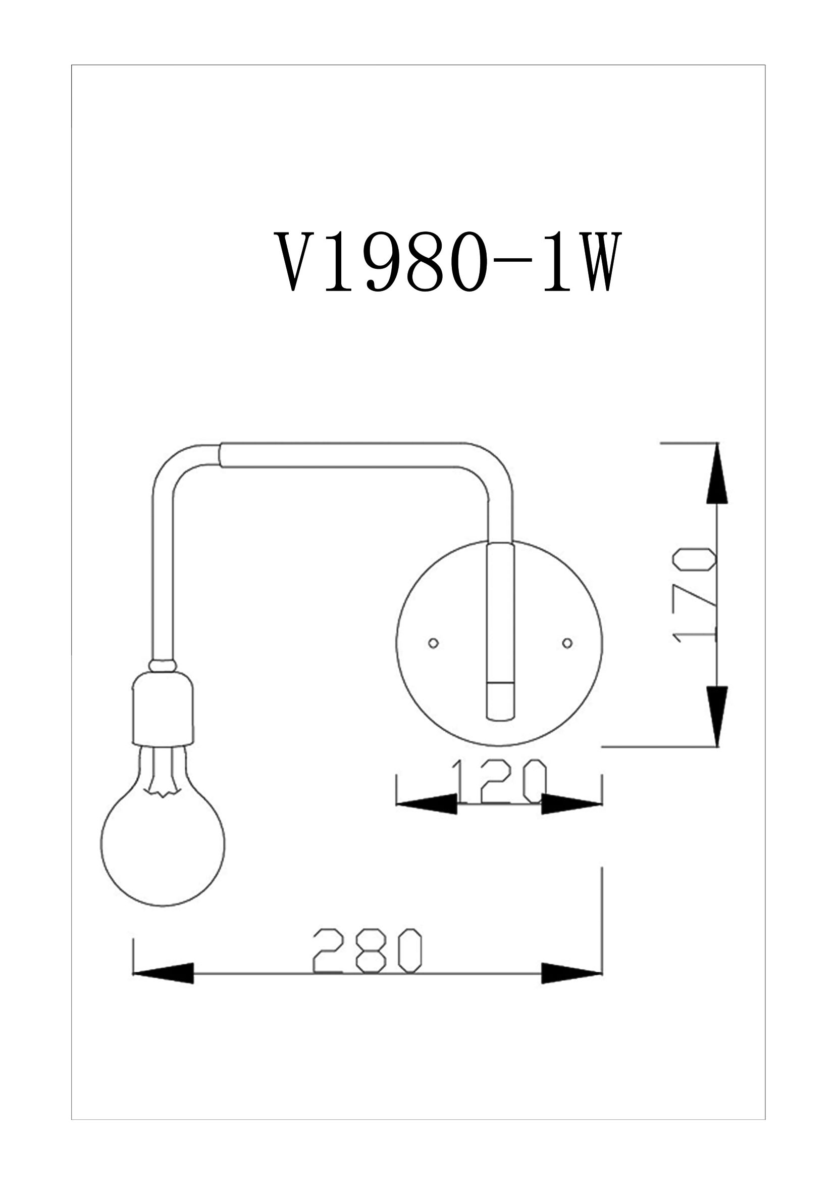 Настенный светильник Moderli V1980-1W Viona из Италии