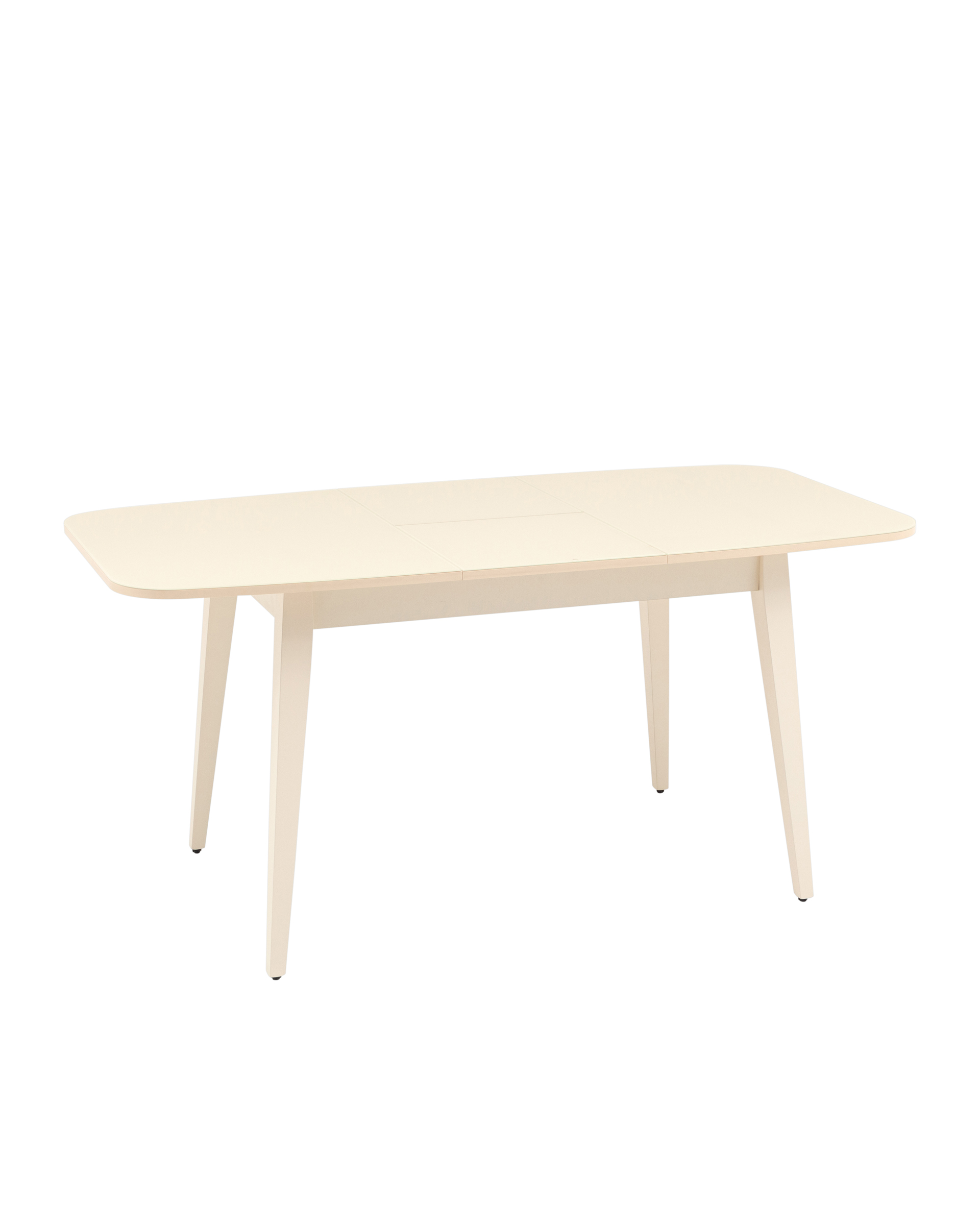 Стол обеденный Берлин раскладной 120-160*80 кремовый матовый из Италии