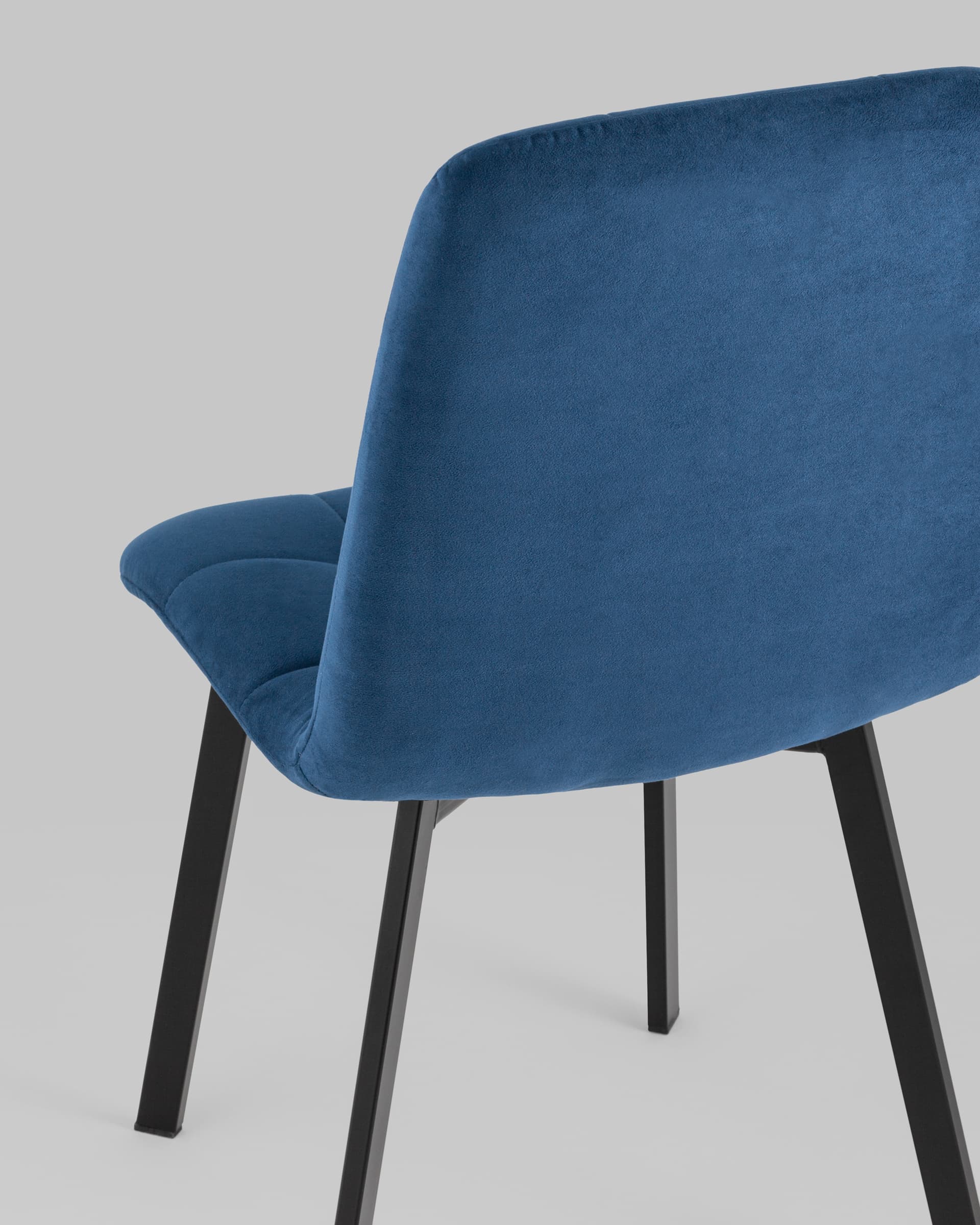 Стул Oliver Square велюр синий из Италии