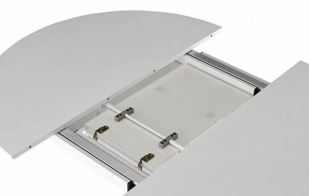 Стол раскладной Charly 100-129, белый/хром из Италии