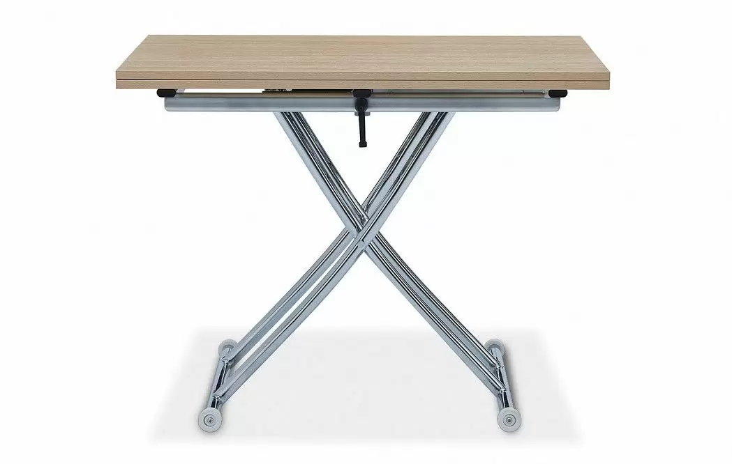 Стол-трансформер Clayton II, бук/хром из Италии