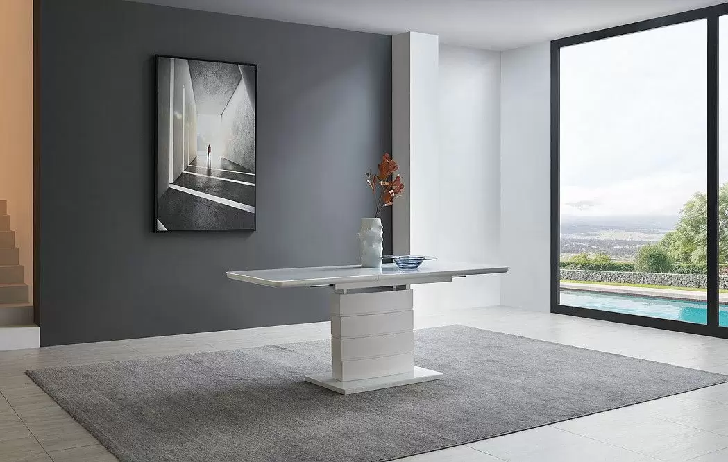 Стол раскладной Demi 140-180, белый из Италии