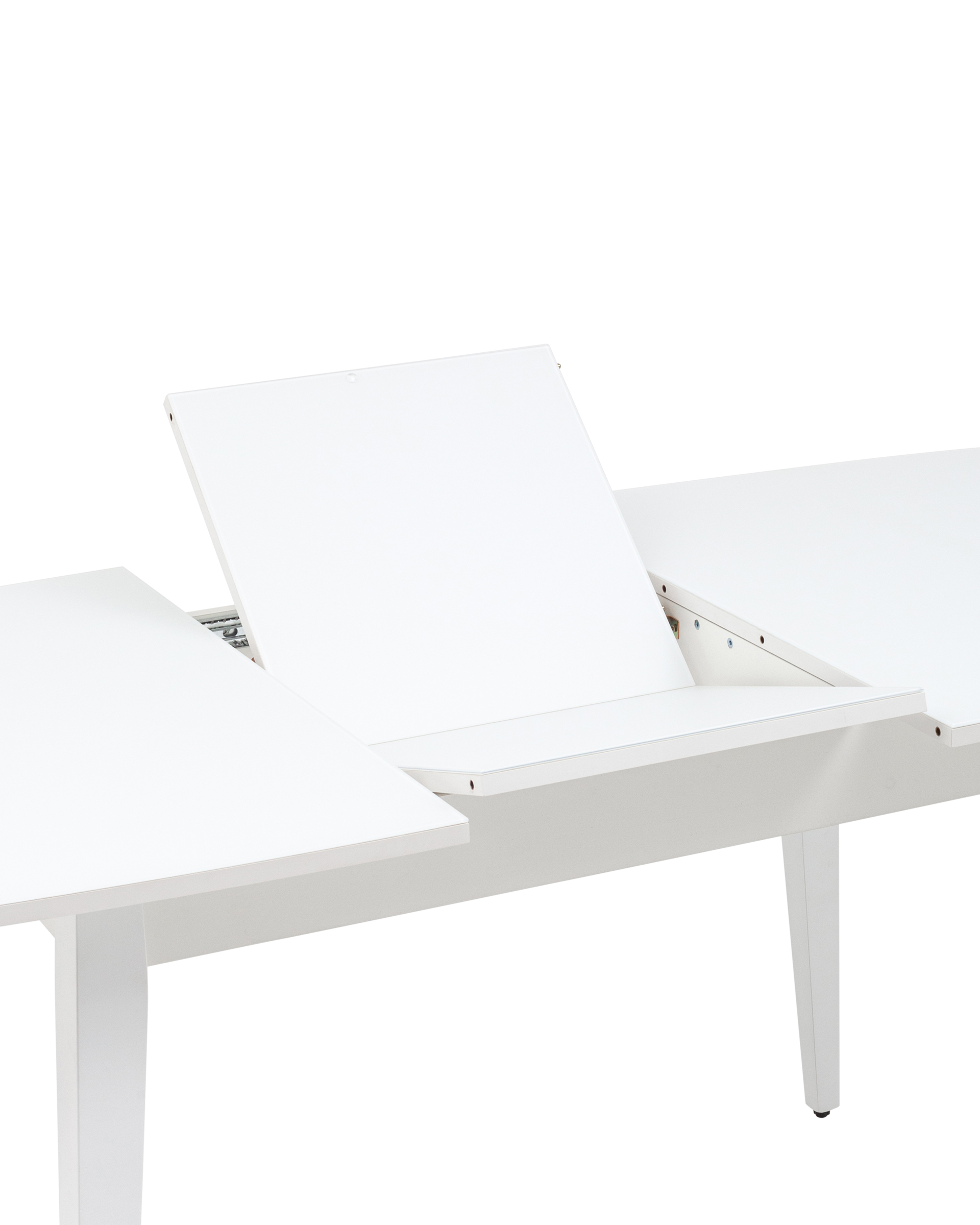 Стол обеденный Берлин раскладной 120-160*80 белый матовый из Италии