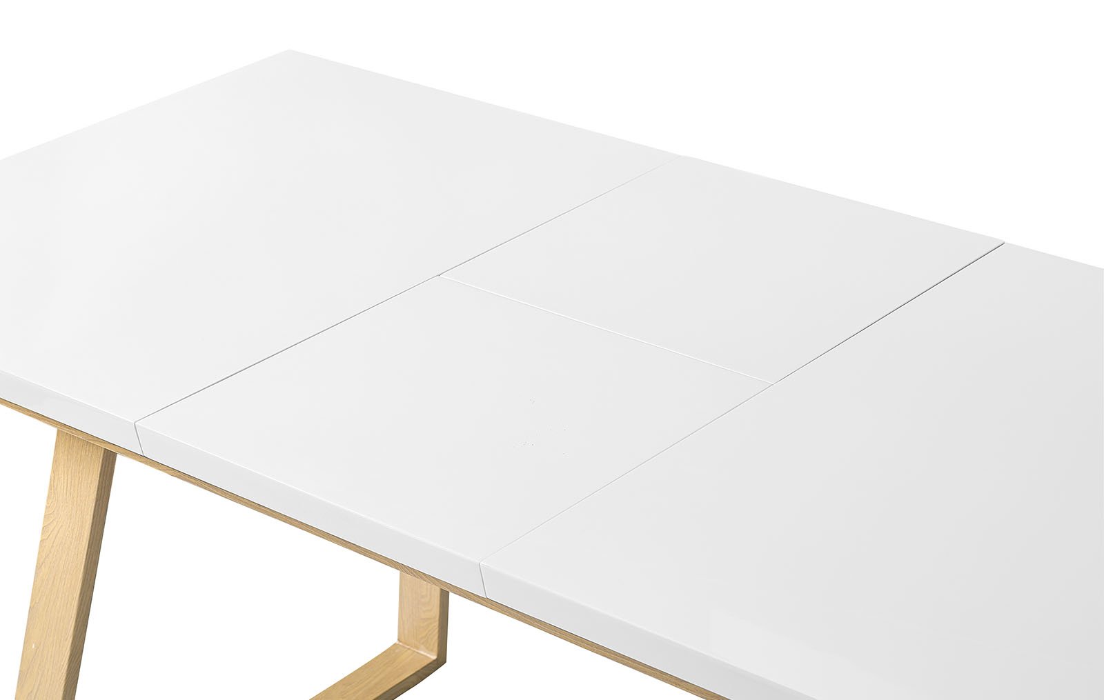 Стол раскладной Manchester 120-160, белый/вяз из Италии