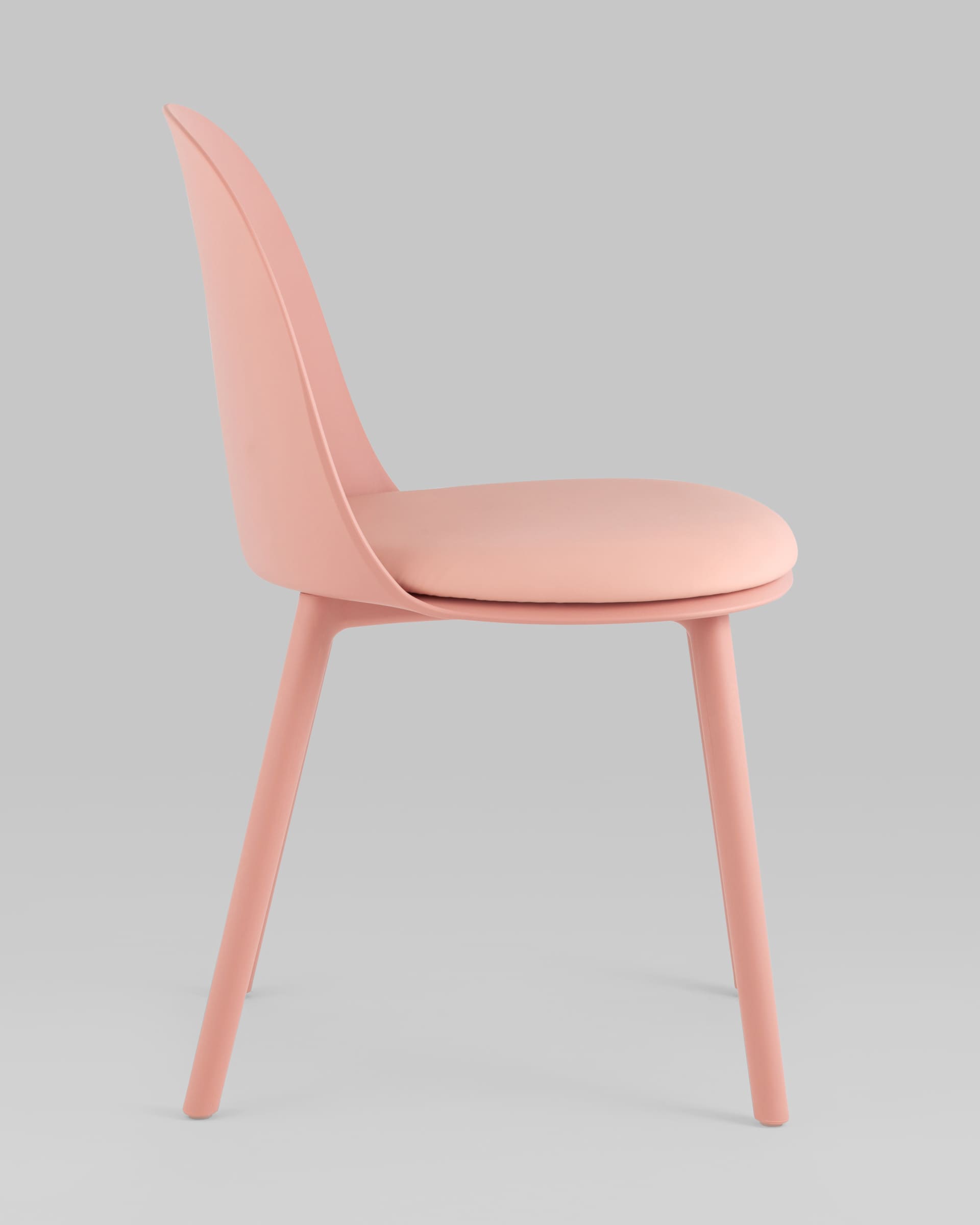 Стул Fog с подушкой пластик пыльно-розовый из Италии