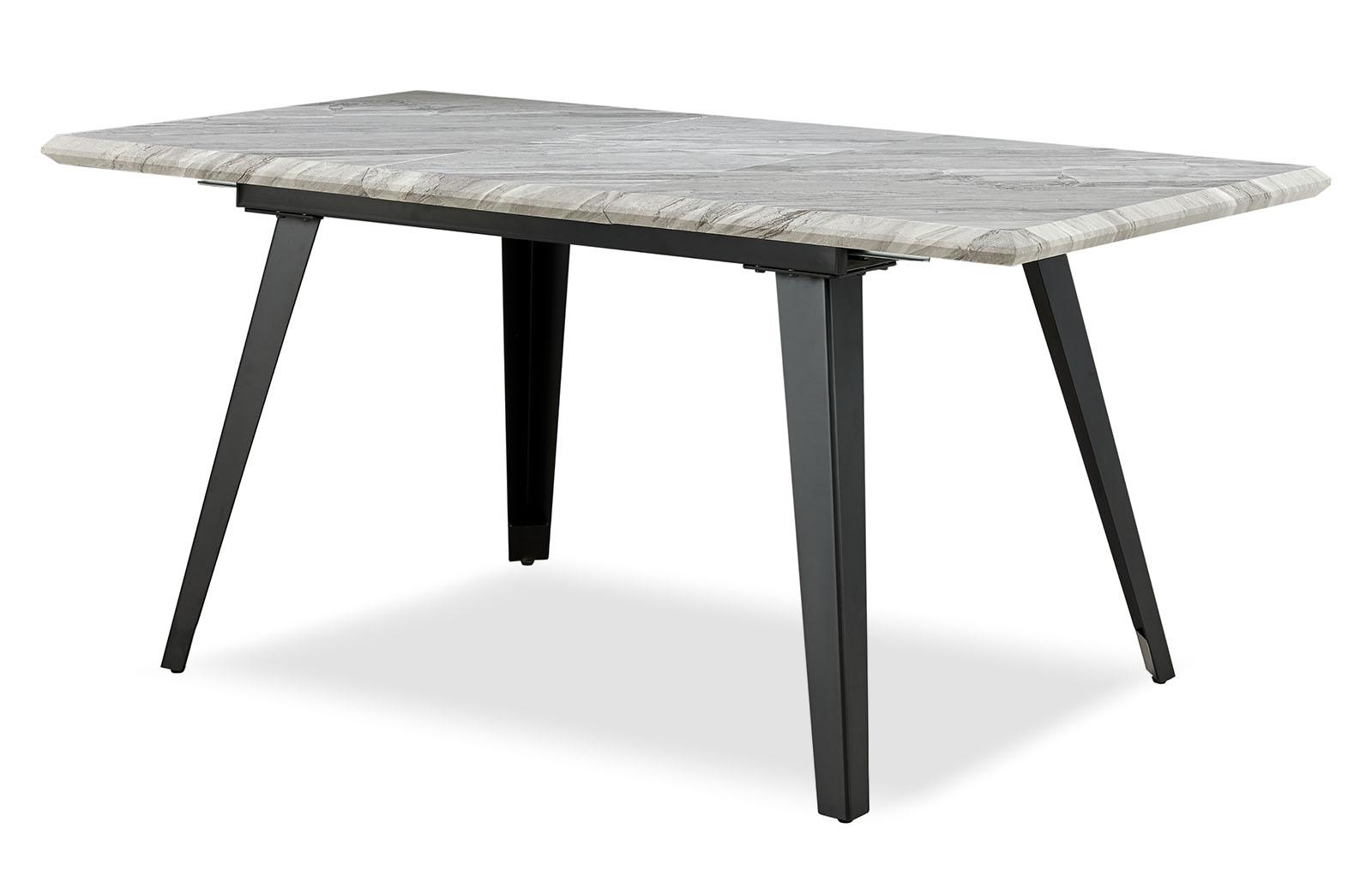 Стол раскладной Ofelia 120-160, серый мраморный рисунок из Италии