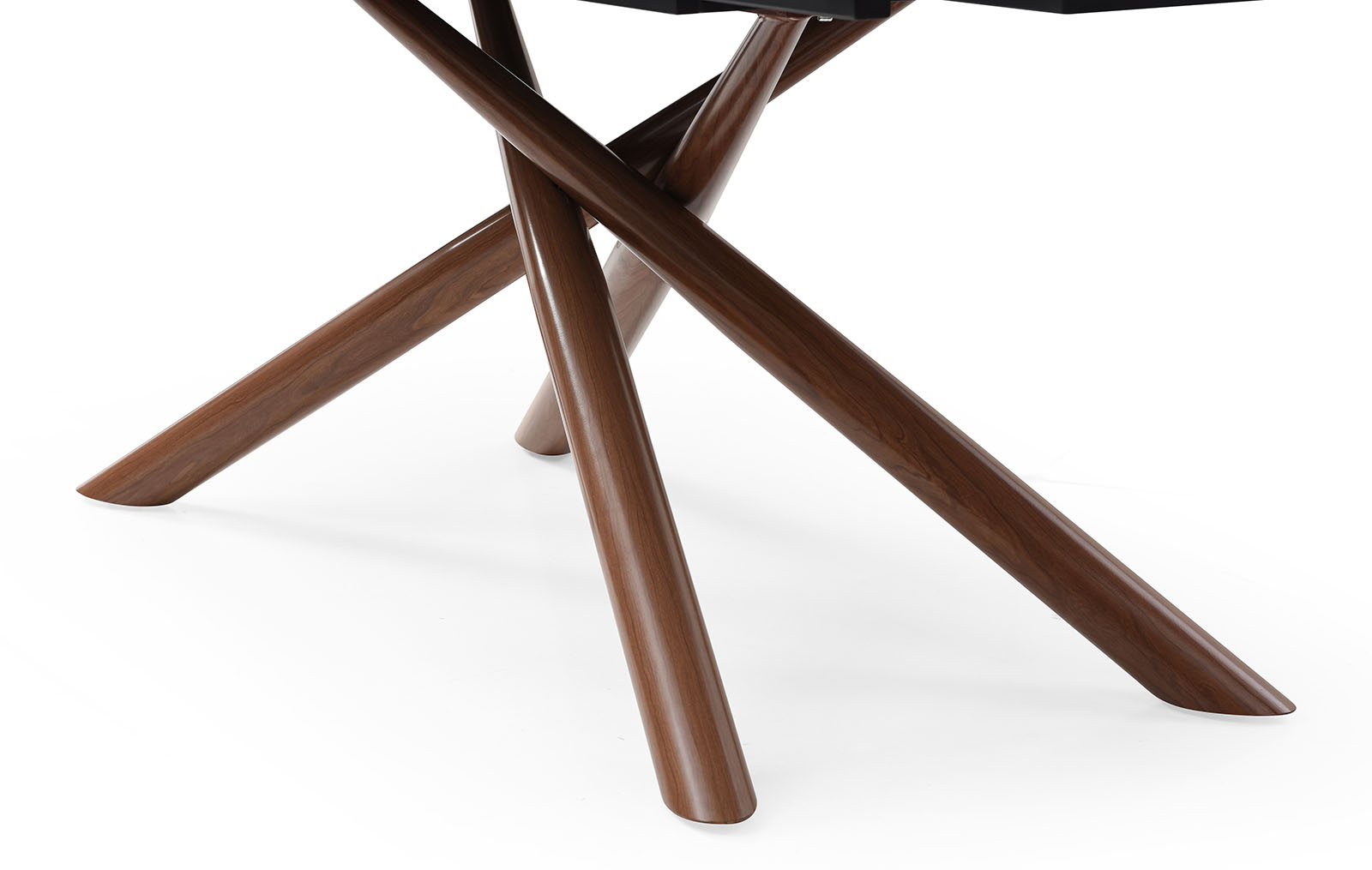 Стол раскладной Ravenna 140-180, черная керамика/орех из Италии