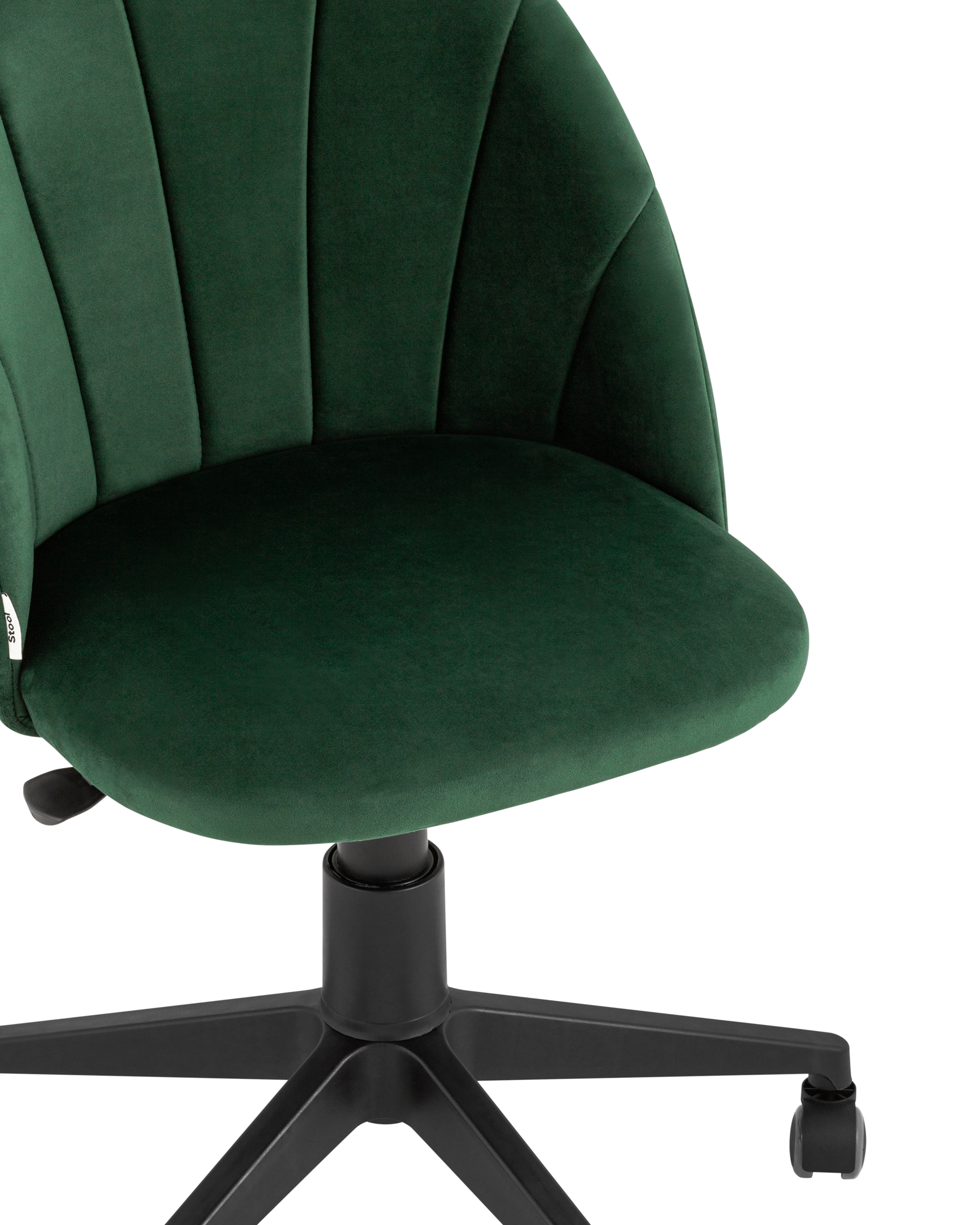Кресло компьютерное Логан велюр зелёный из Италии