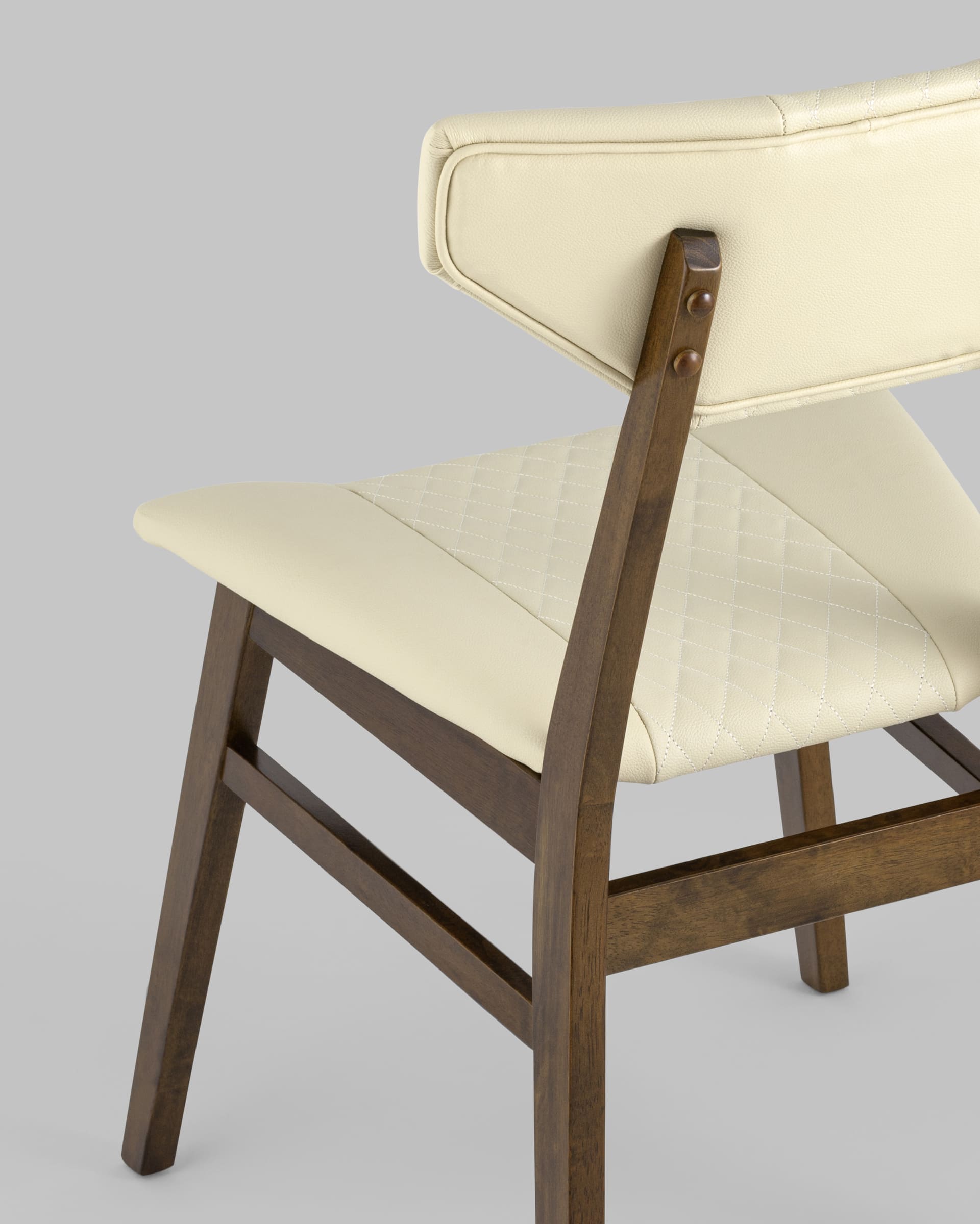 Стул обеденный TOR кремовый ПУ 4 шт. из Италии