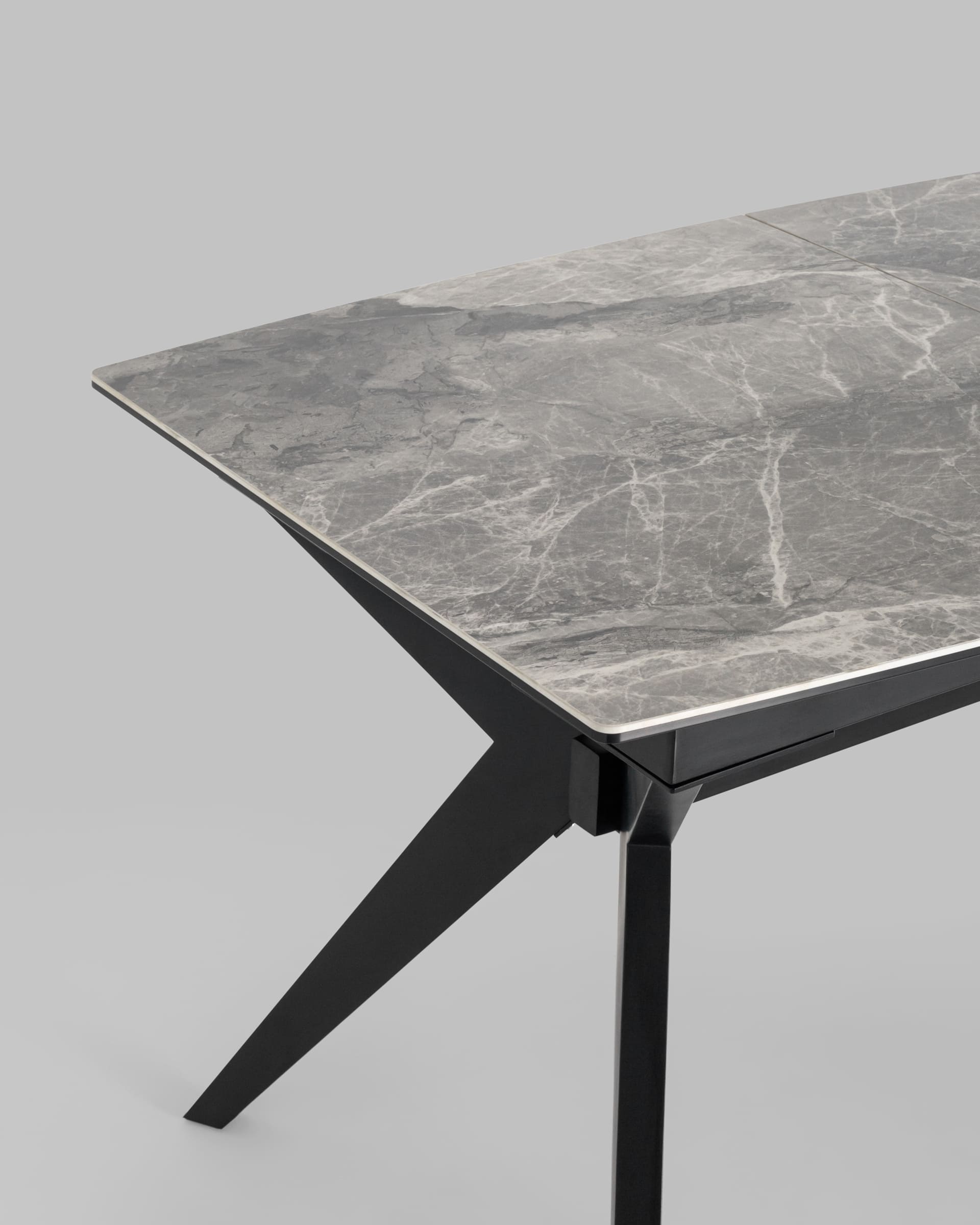 Стол обеденный Аркада раскладной 160-210*90 керамика темная из Италии