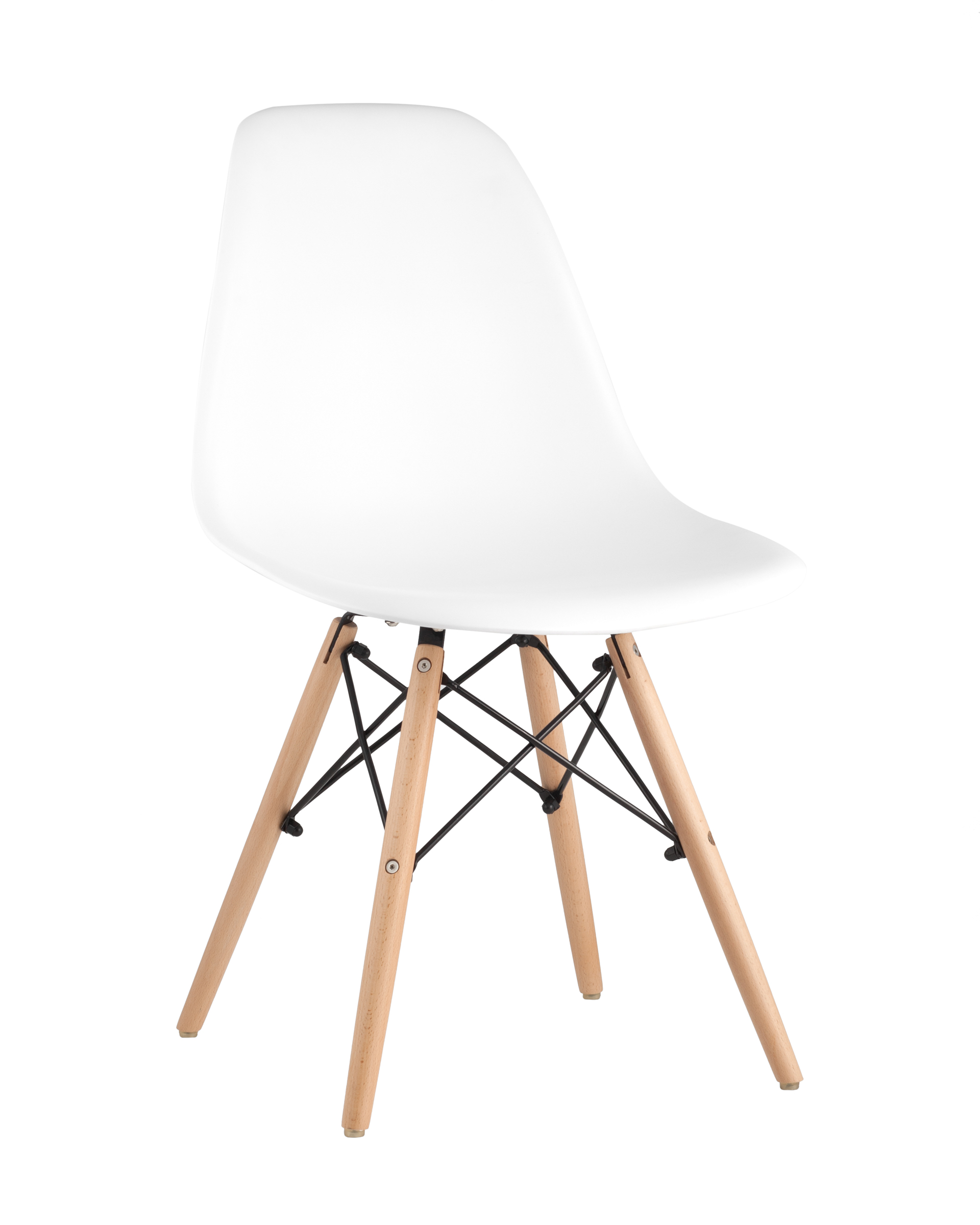 Стул Eames Style DSW белый (разборный каркас) из Италии