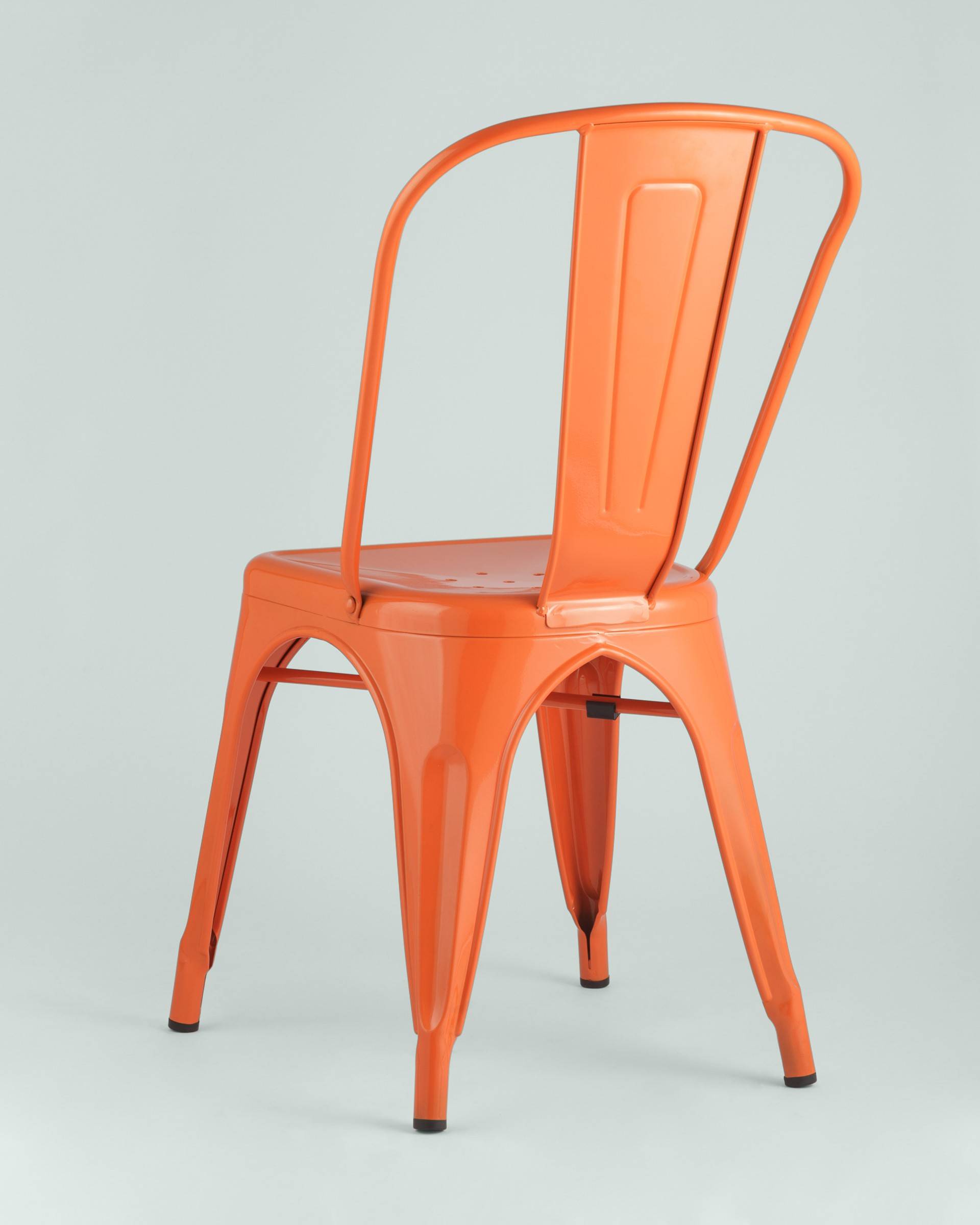 Стул TOLIX оранжевый глянцевый из Италии