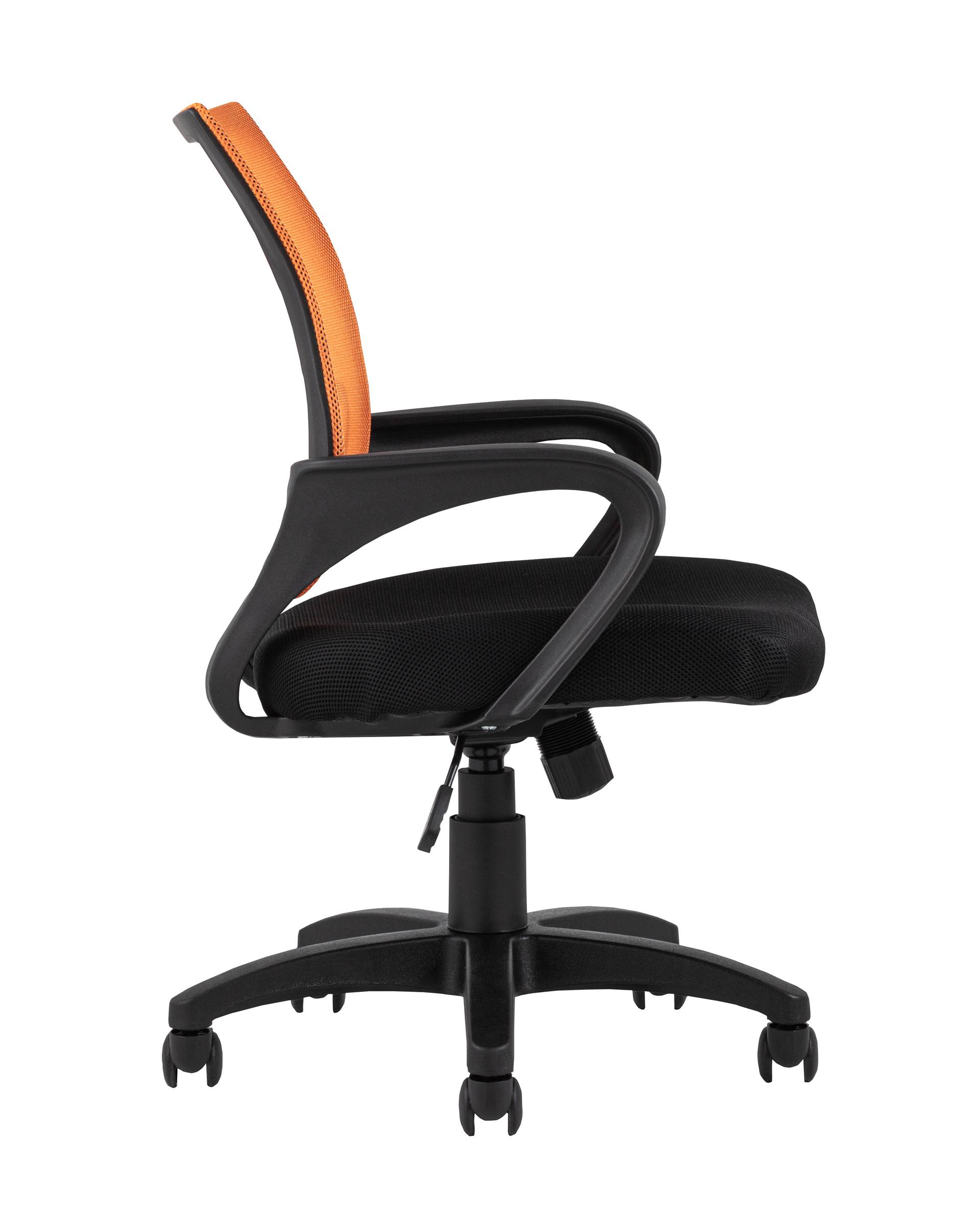 Кресло офисное TopChairs Simple оранжевое из Италии