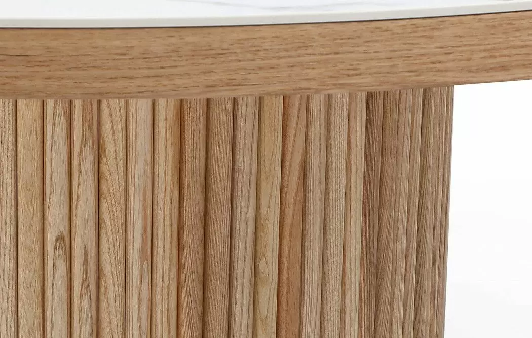 Стол Adriana 150, белая керамика/ясень из Италии